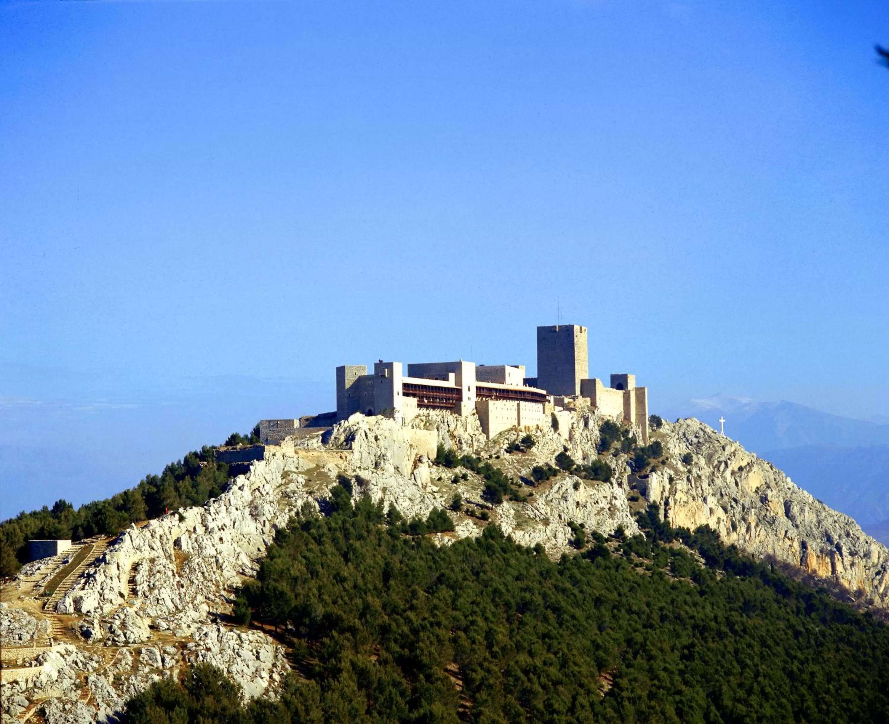 Bird's eye view in Parador de Jaén
