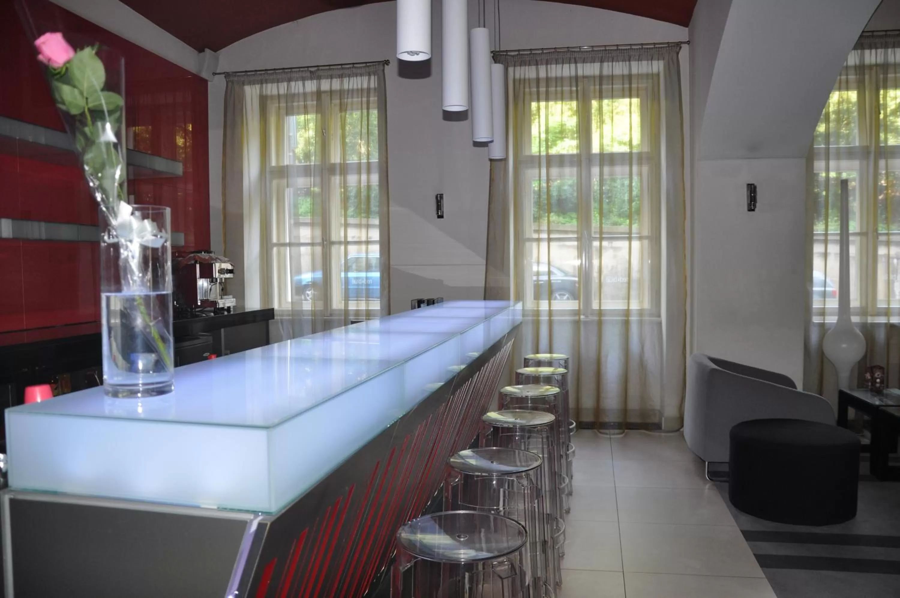 Lounge or bar in Red & Blue Design Hotel Prague