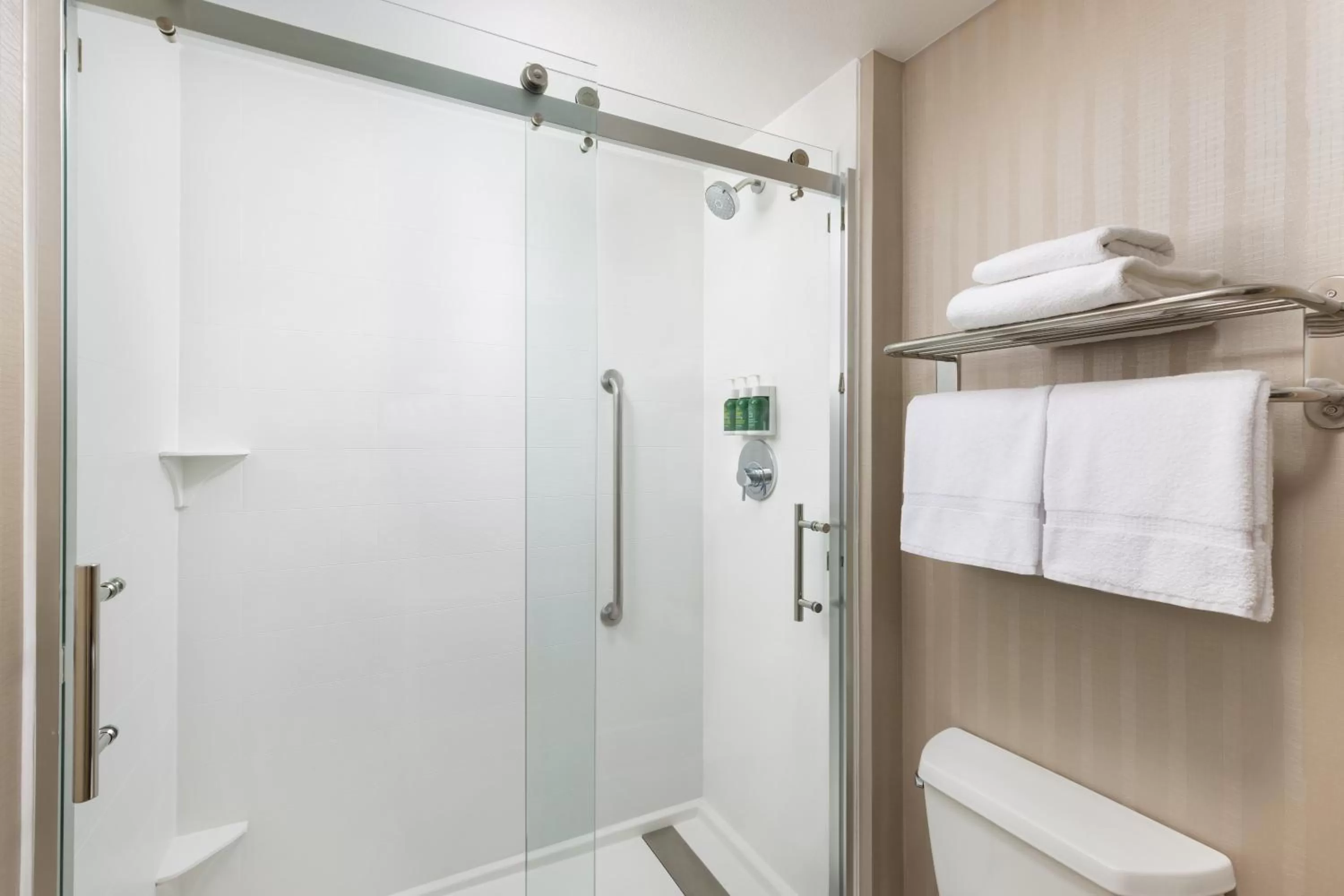 Shower in SpringHill Suites Fresno