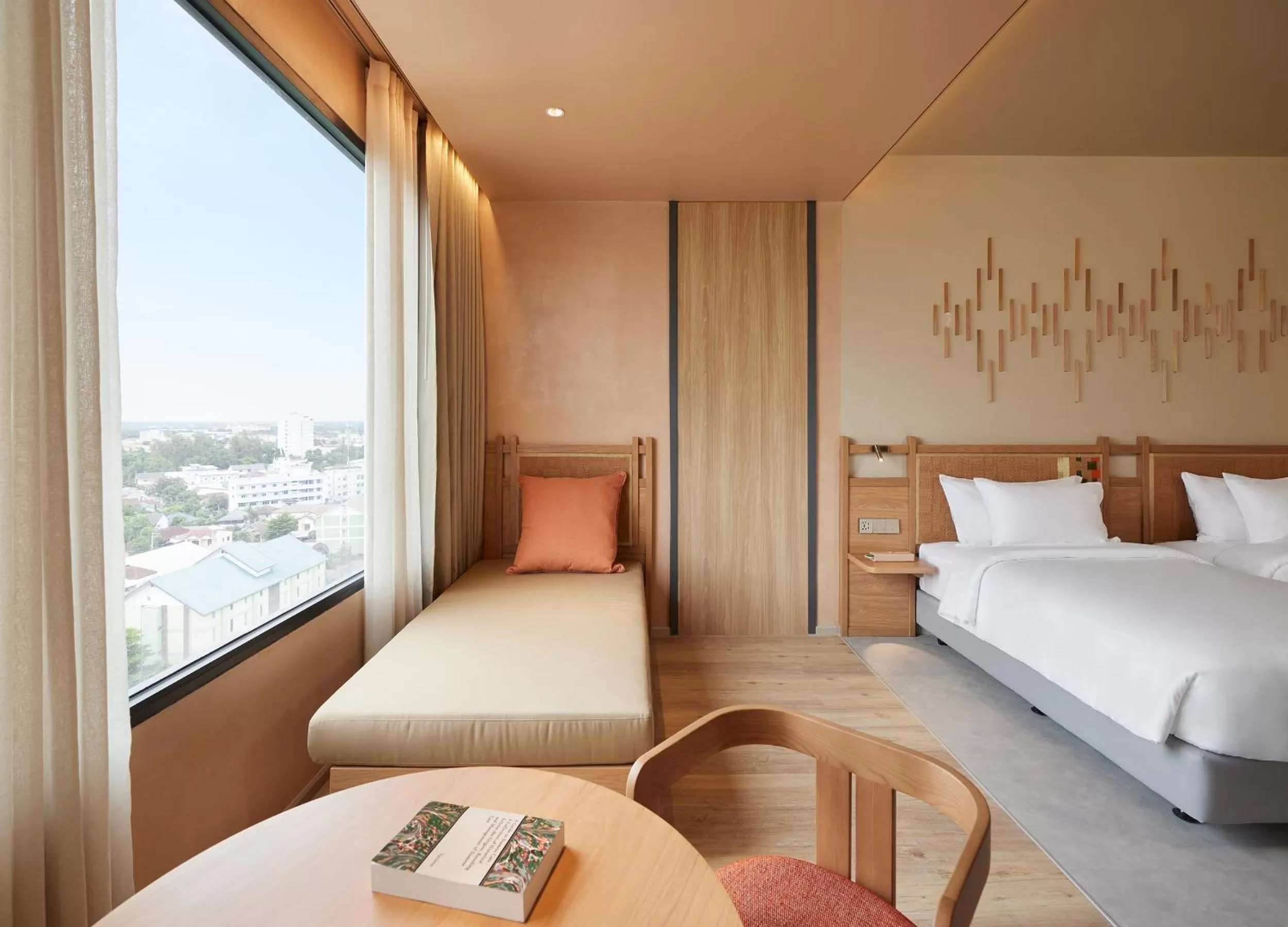 Seating area, Bed in Centara Korat