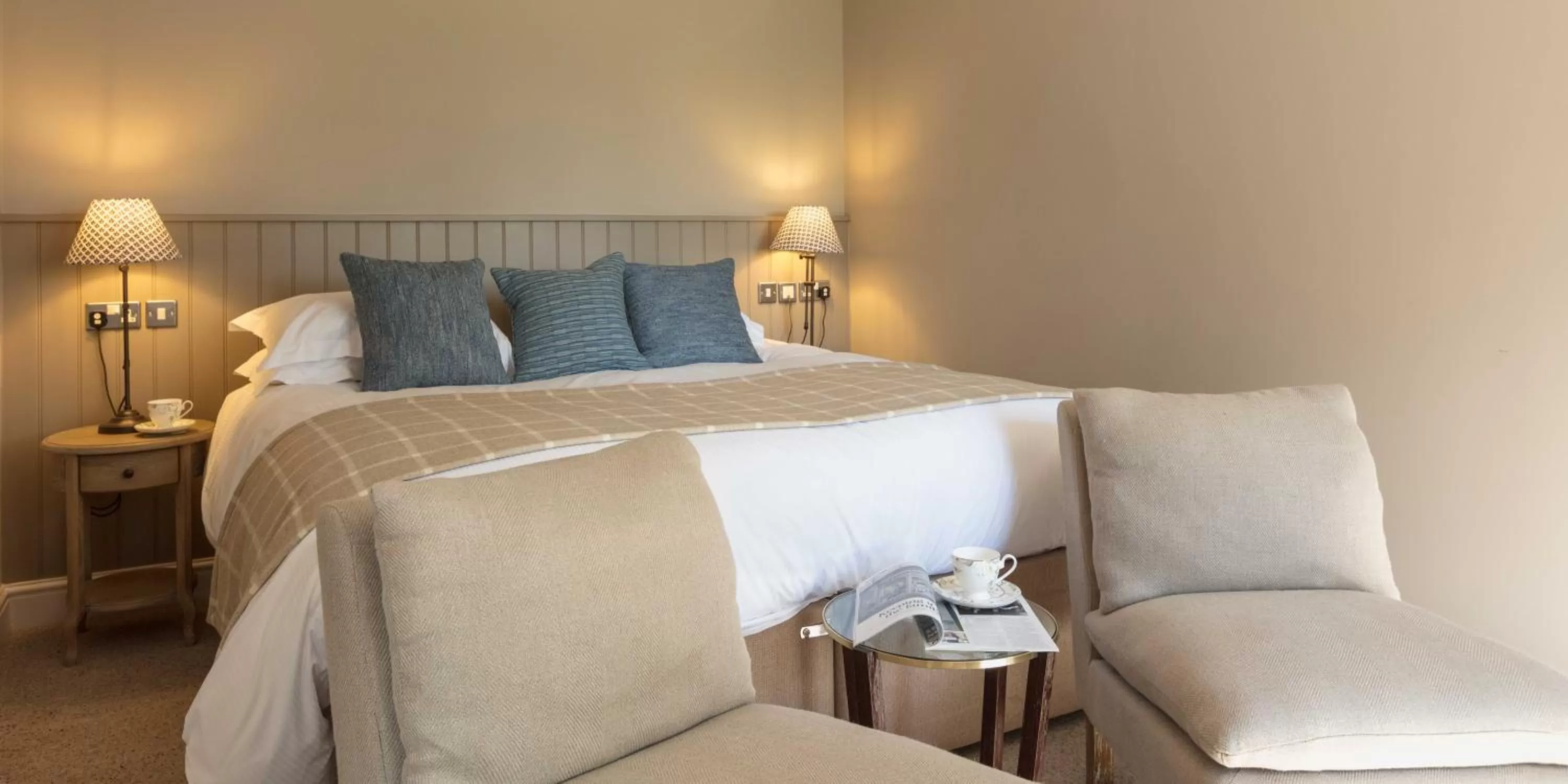 Bedroom, Bed in Farlam Hall Hotel & Restaurant