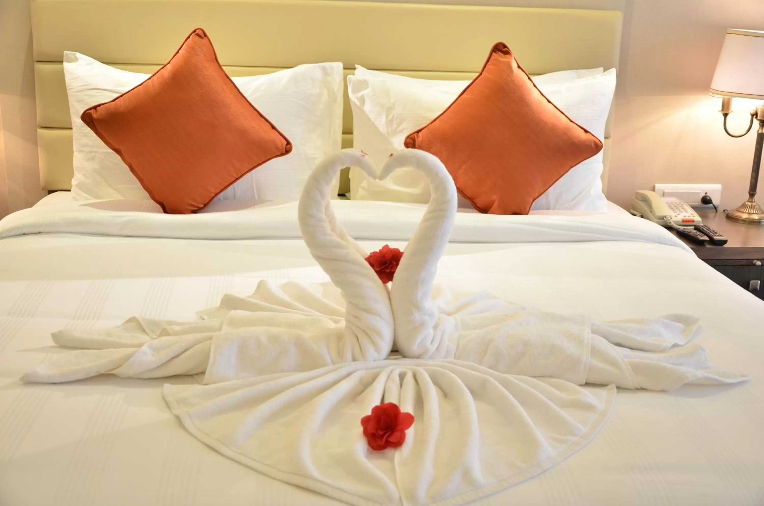 Bed in Ramada by Wyndham Kasauli