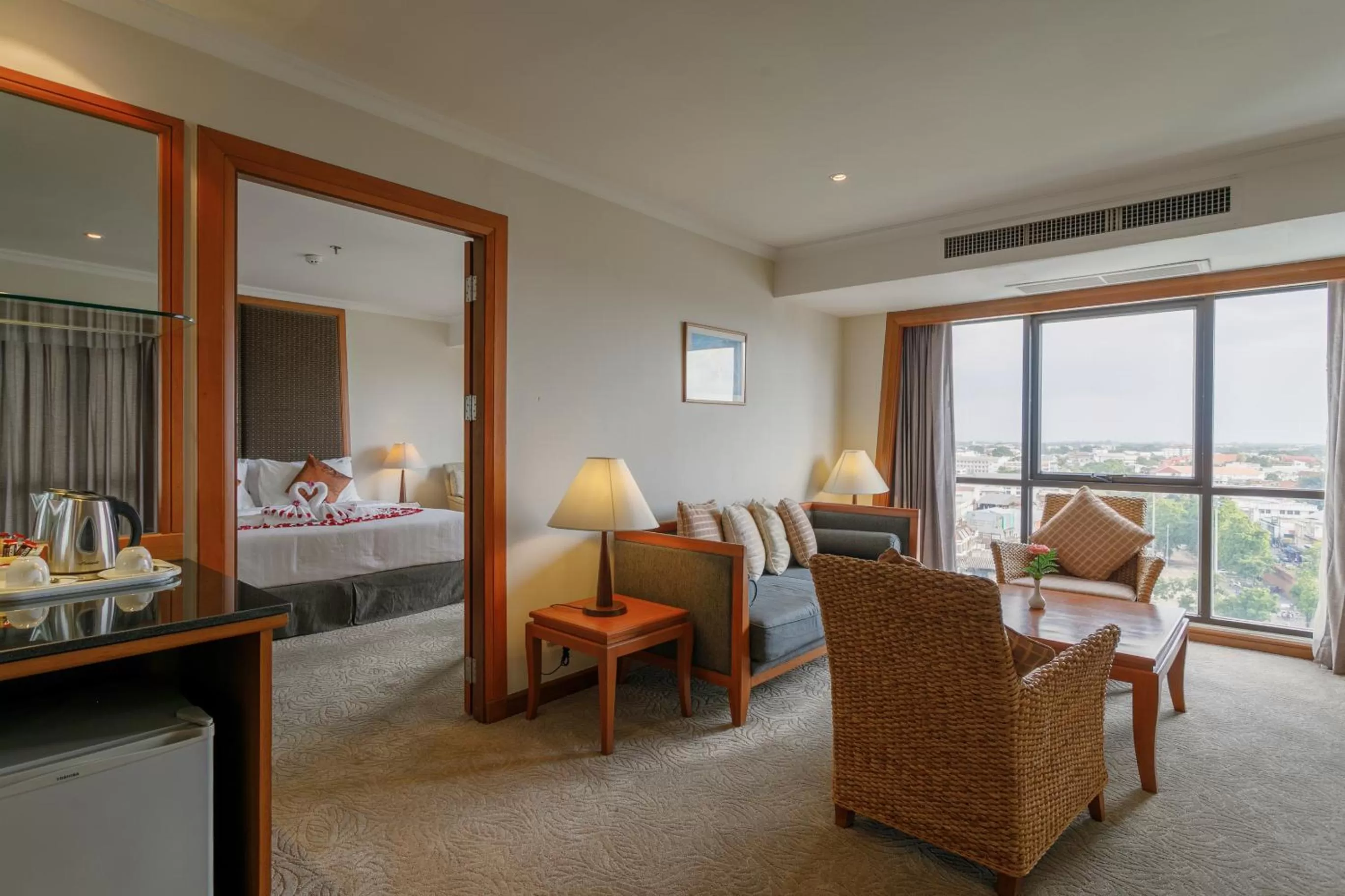 Living room, Bed in Amora Thapae Hotel Chiang Mai