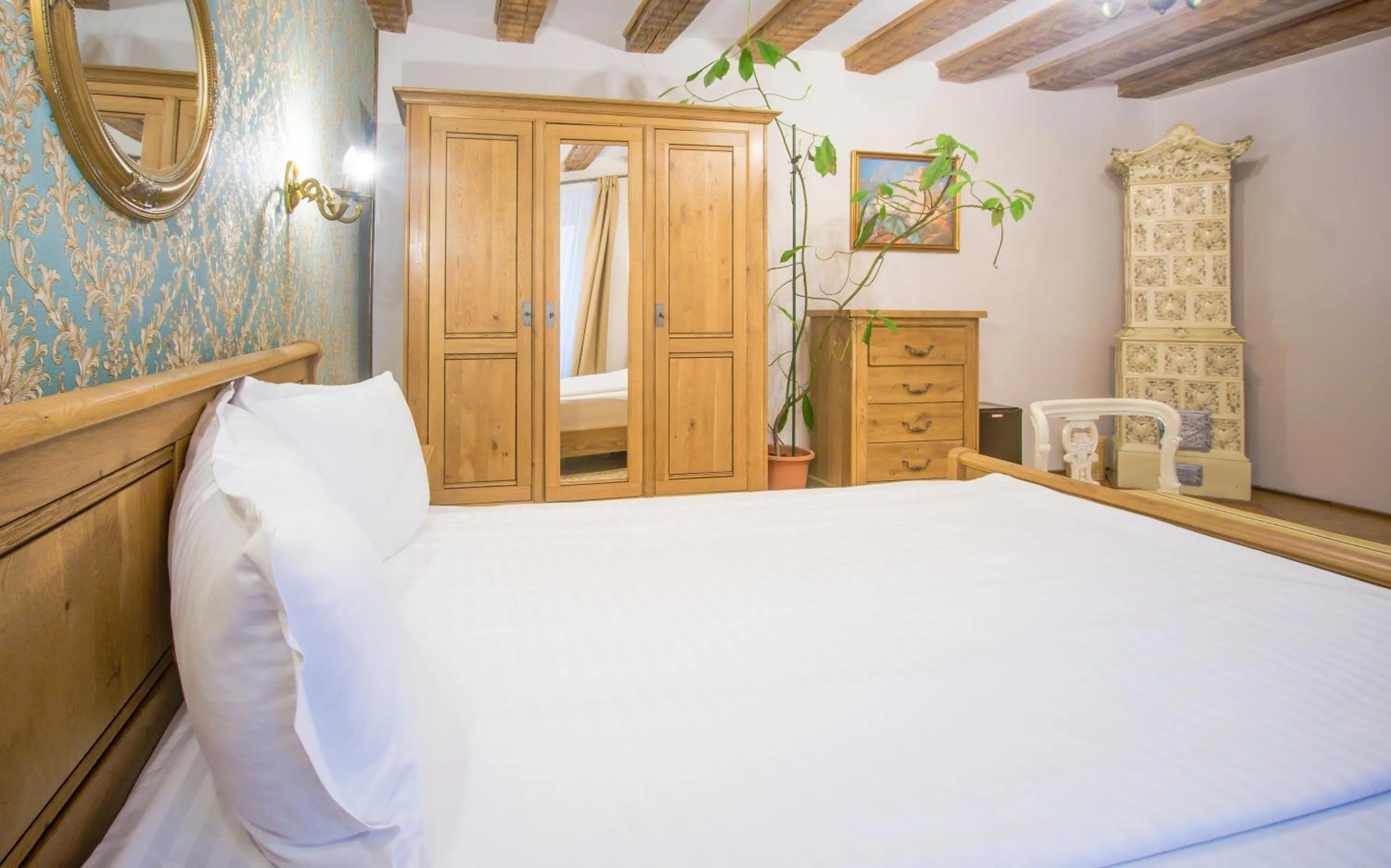 Bedroom, Bed in Safrano Palace