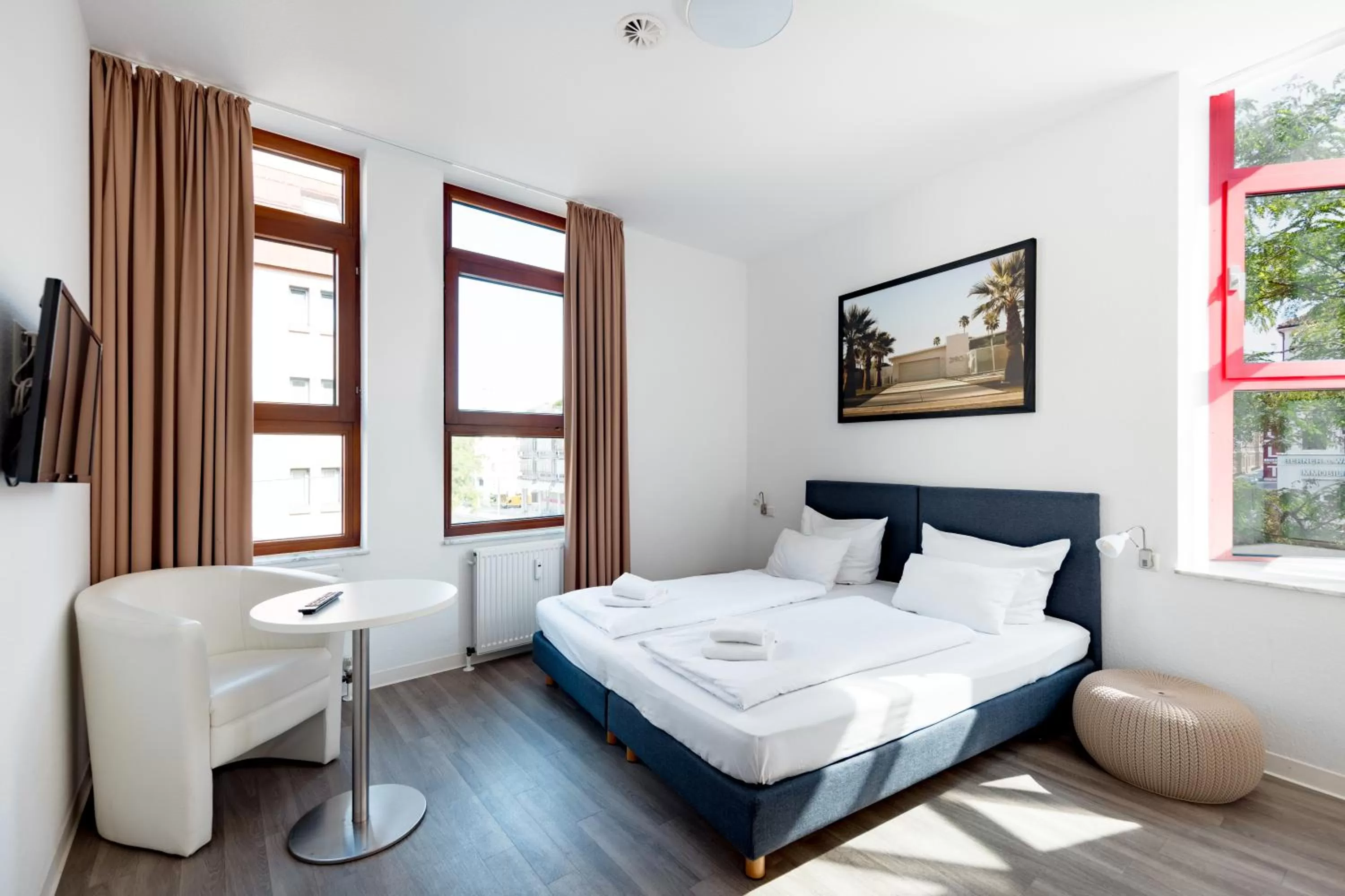 Photo of the whole room, Bed in Hotel Garni am Olgaeck