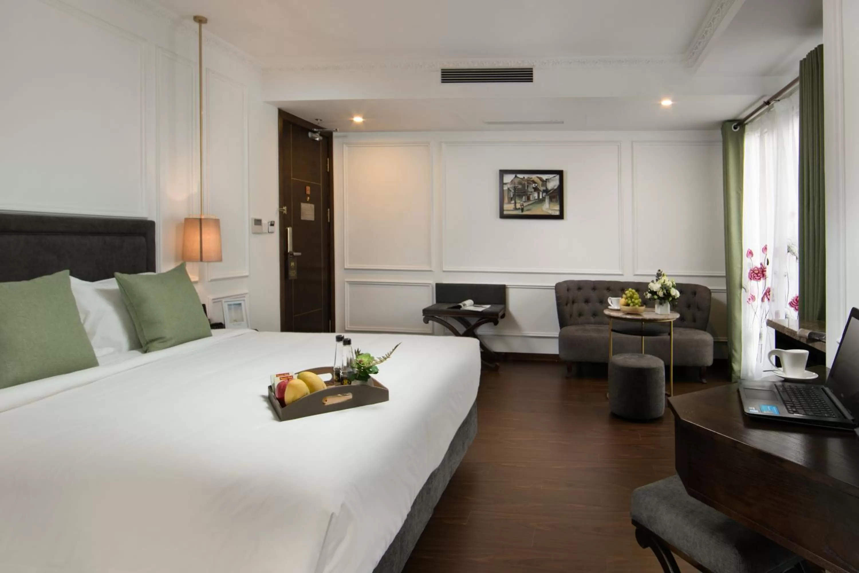 Photo of the whole room, Bed in Hanoi Allure Hotel