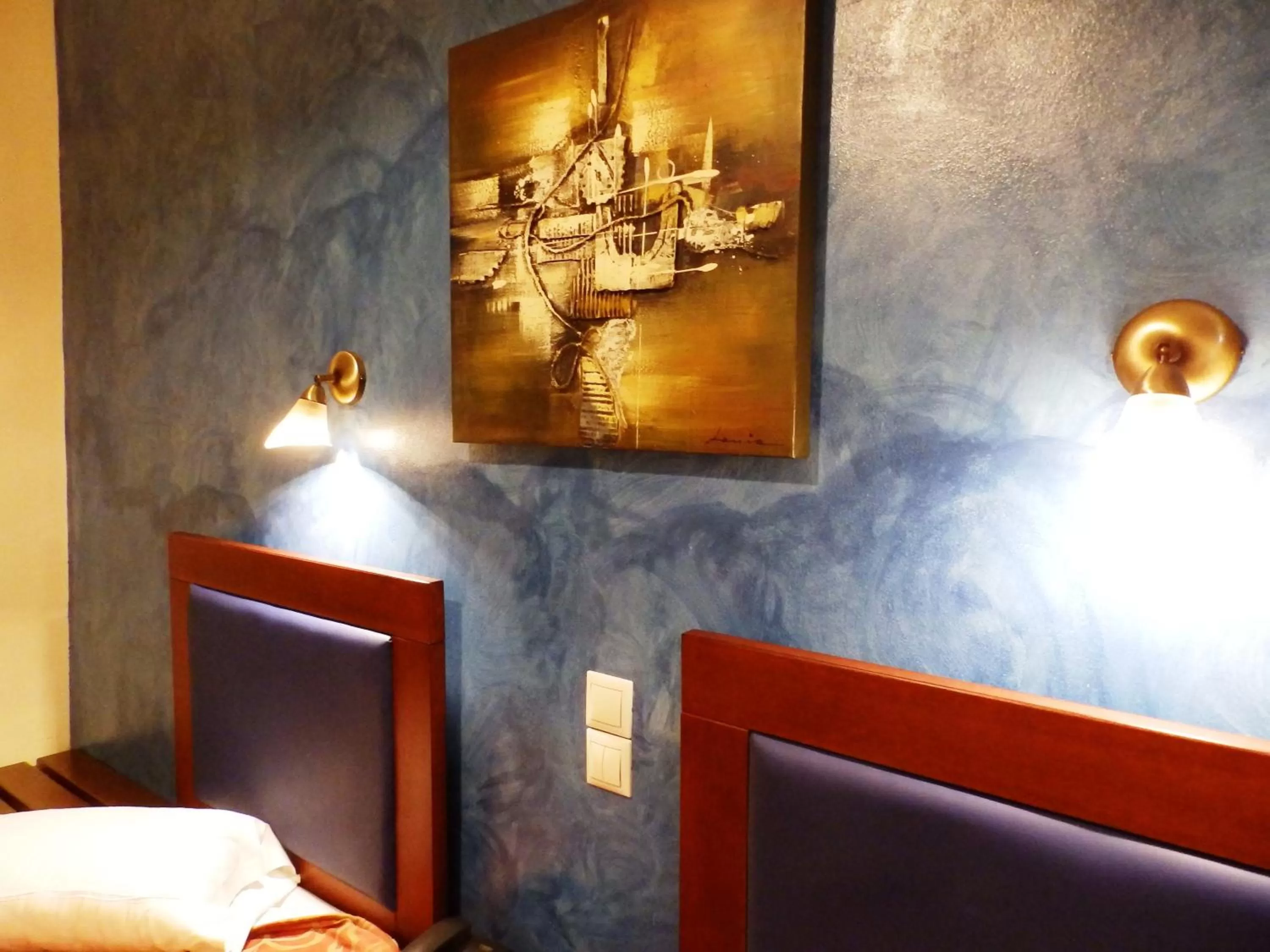 Decorative detail, Bed in Pergamos Hotel