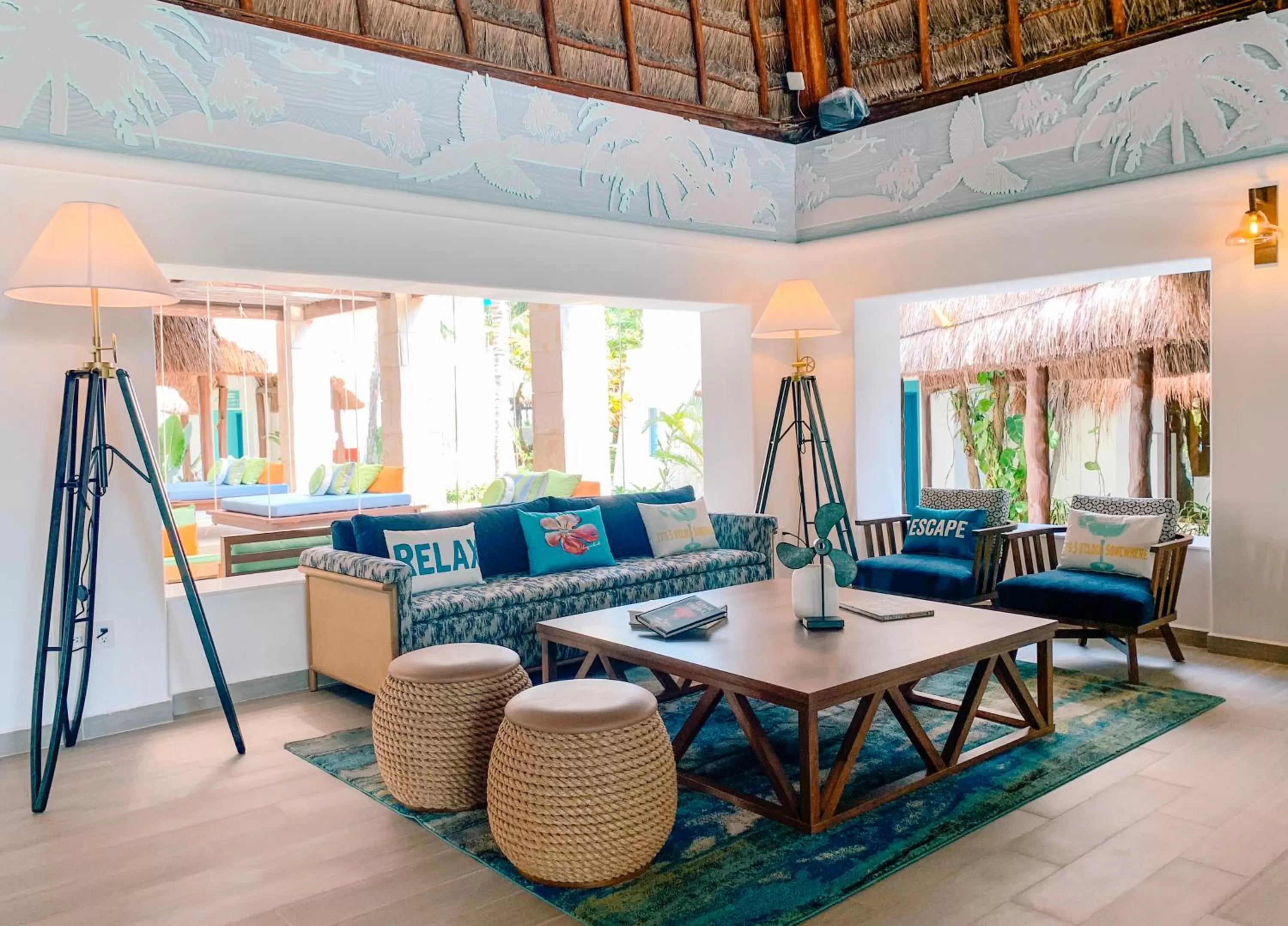 Living room in Margaritaville Island Reserve Riviera Cancún - A Karisma All-Inclusive Experience for All