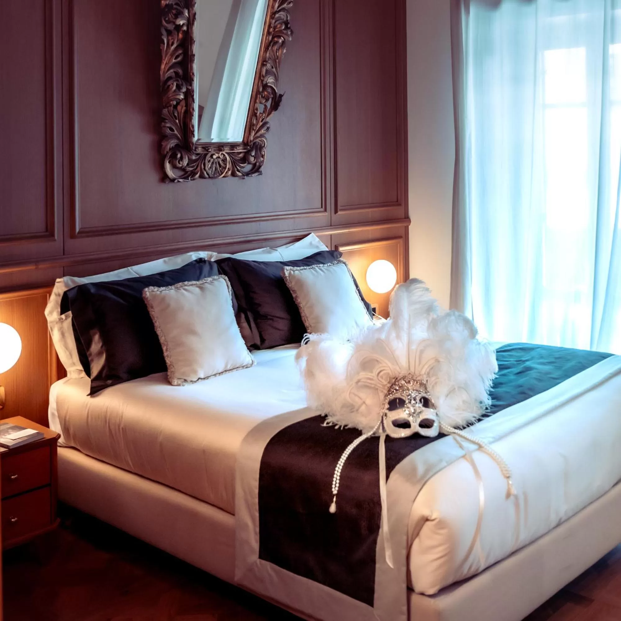 Bed in Ambra Cortina Luxury&Fashion Hotel