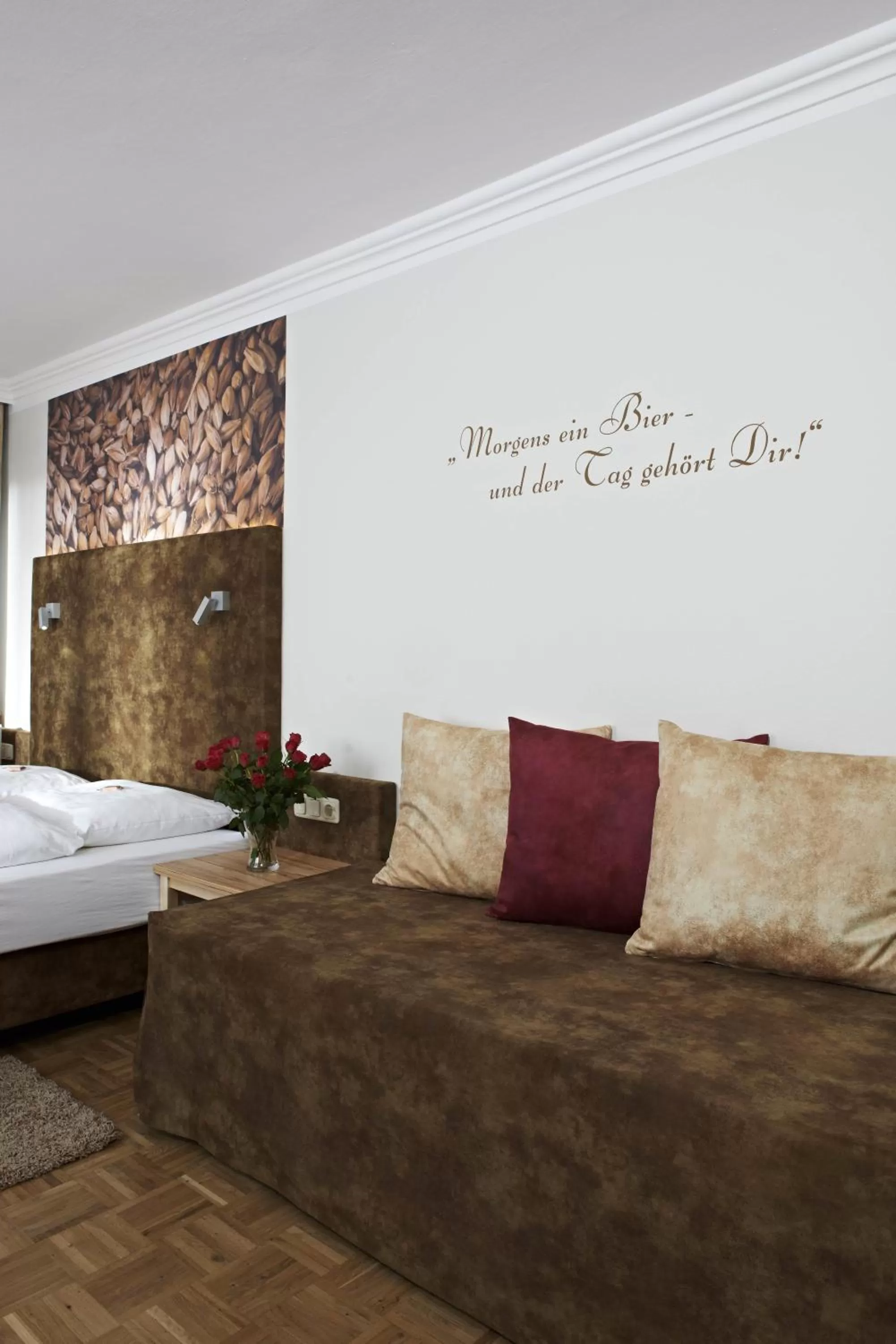 Seating area, Bed in Biergasthof Riedberg