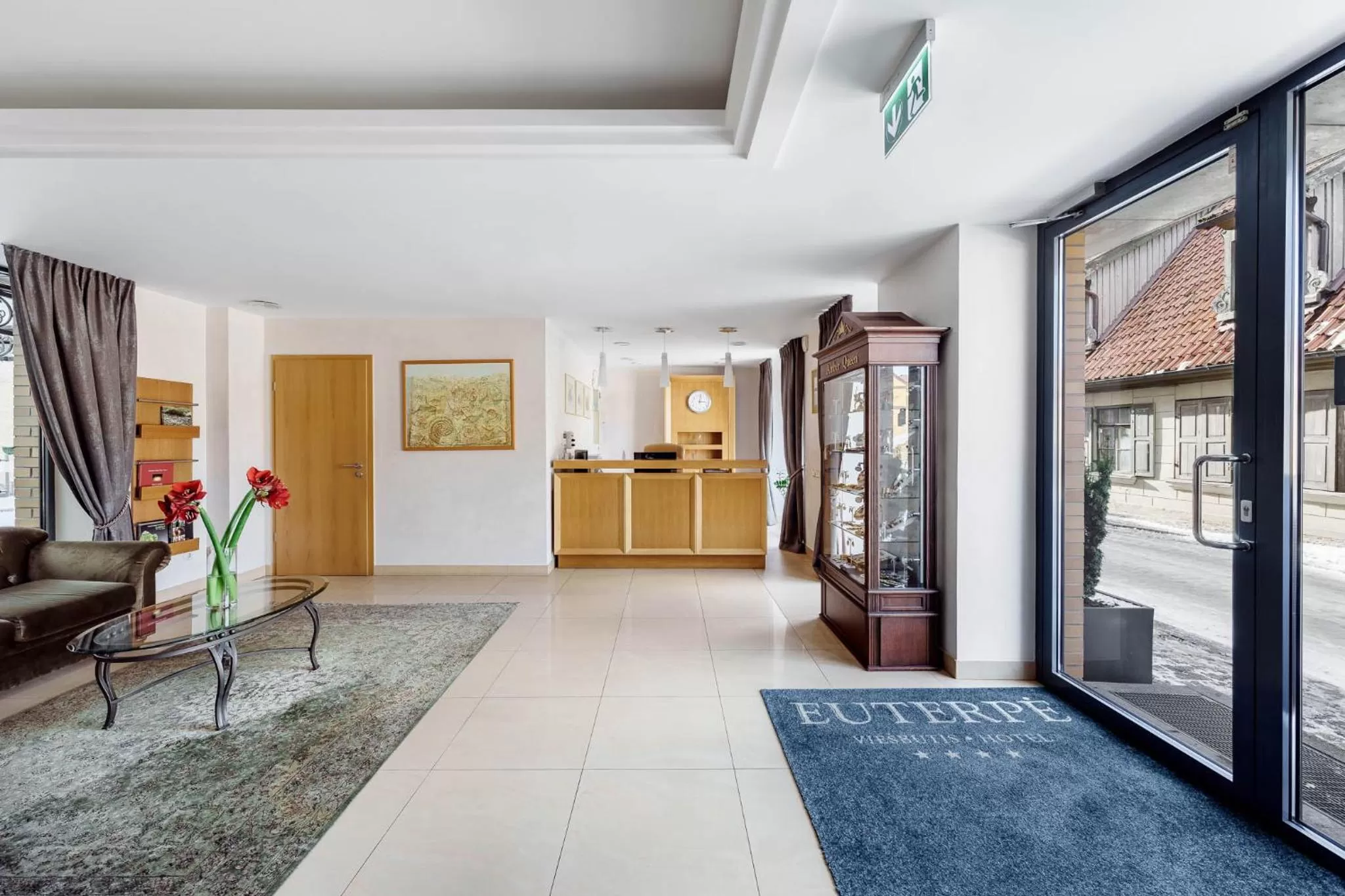 Facade/entrance in Euterpe Hotel