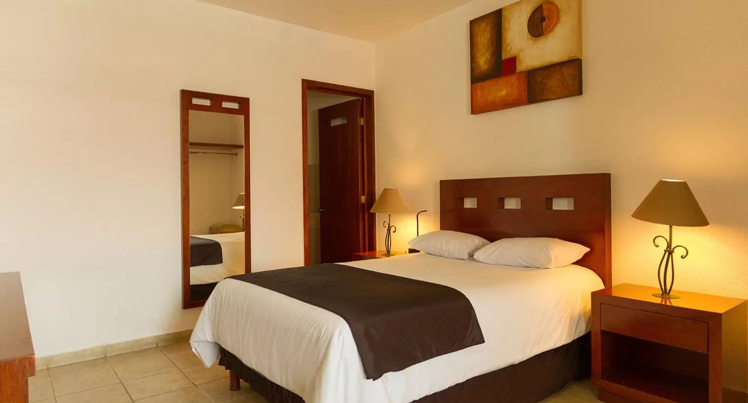 Bed in Hotel Posada Santa Bertha