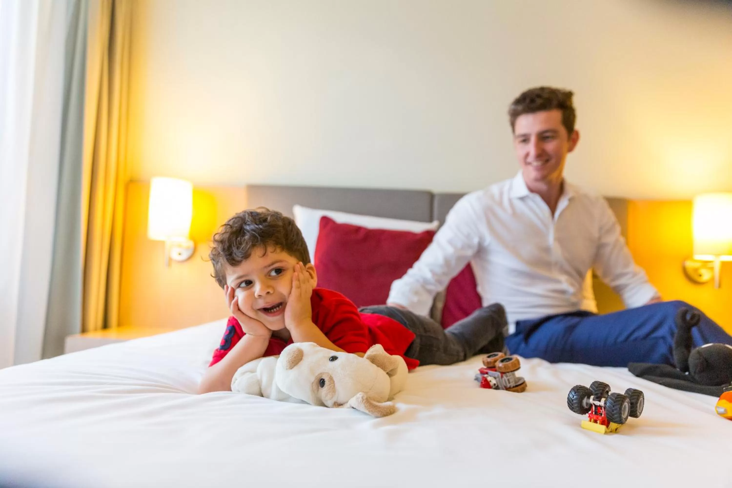 People, Bed in Novotel Suites Mall Avenue Dubai