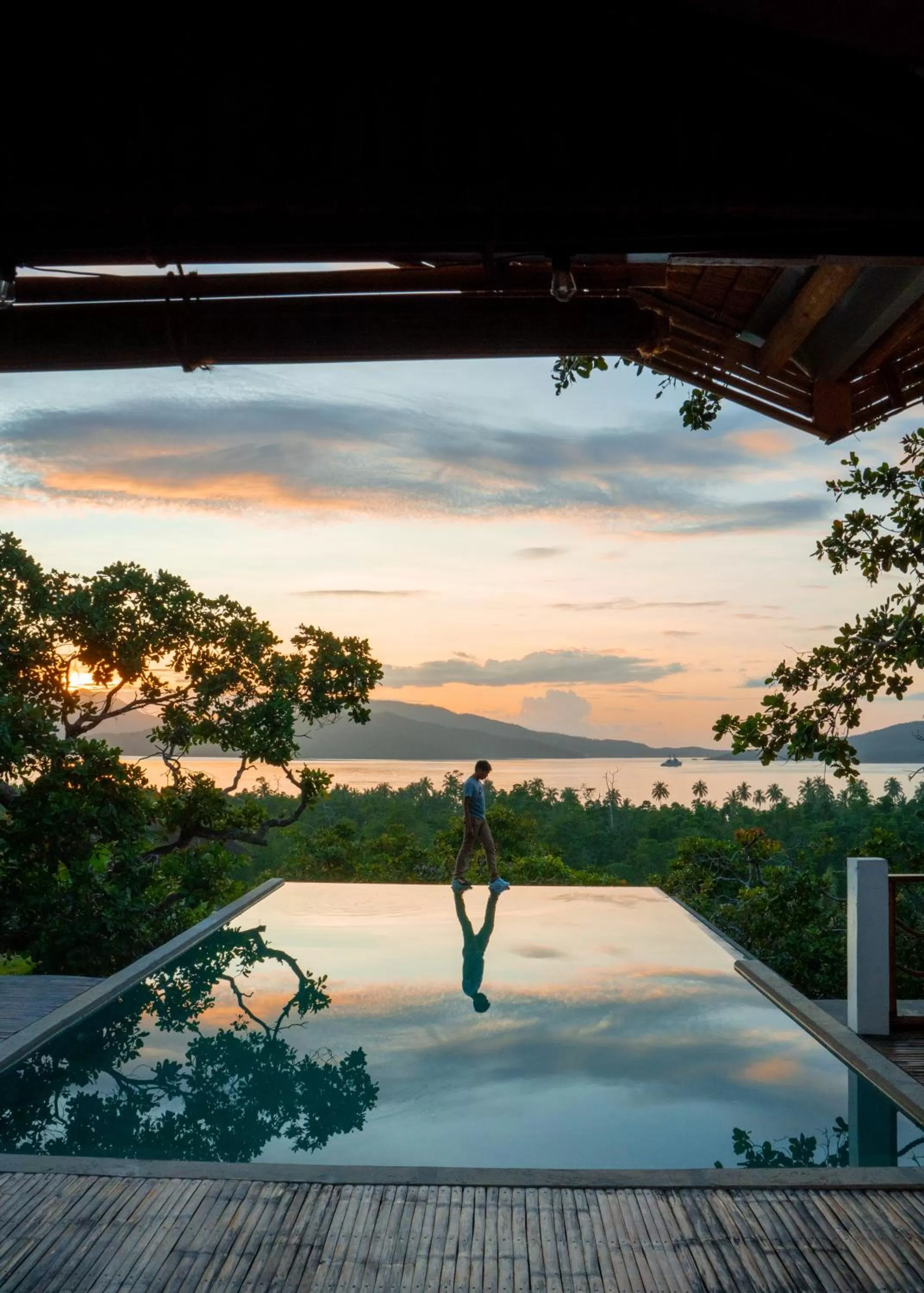 Sea view in Ocean Green Eco Lodge