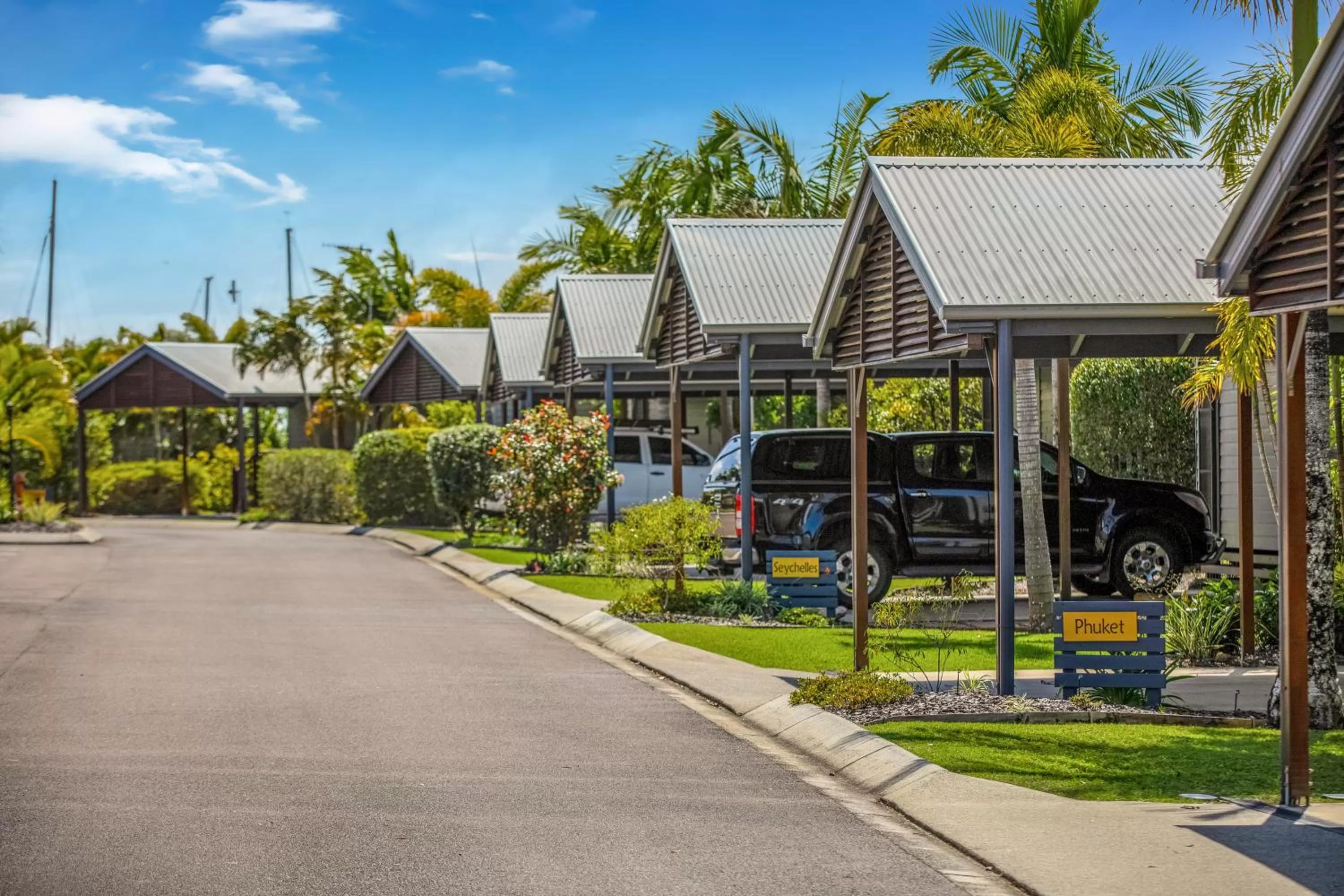 Parking in Tin Can Bay Marina Villas