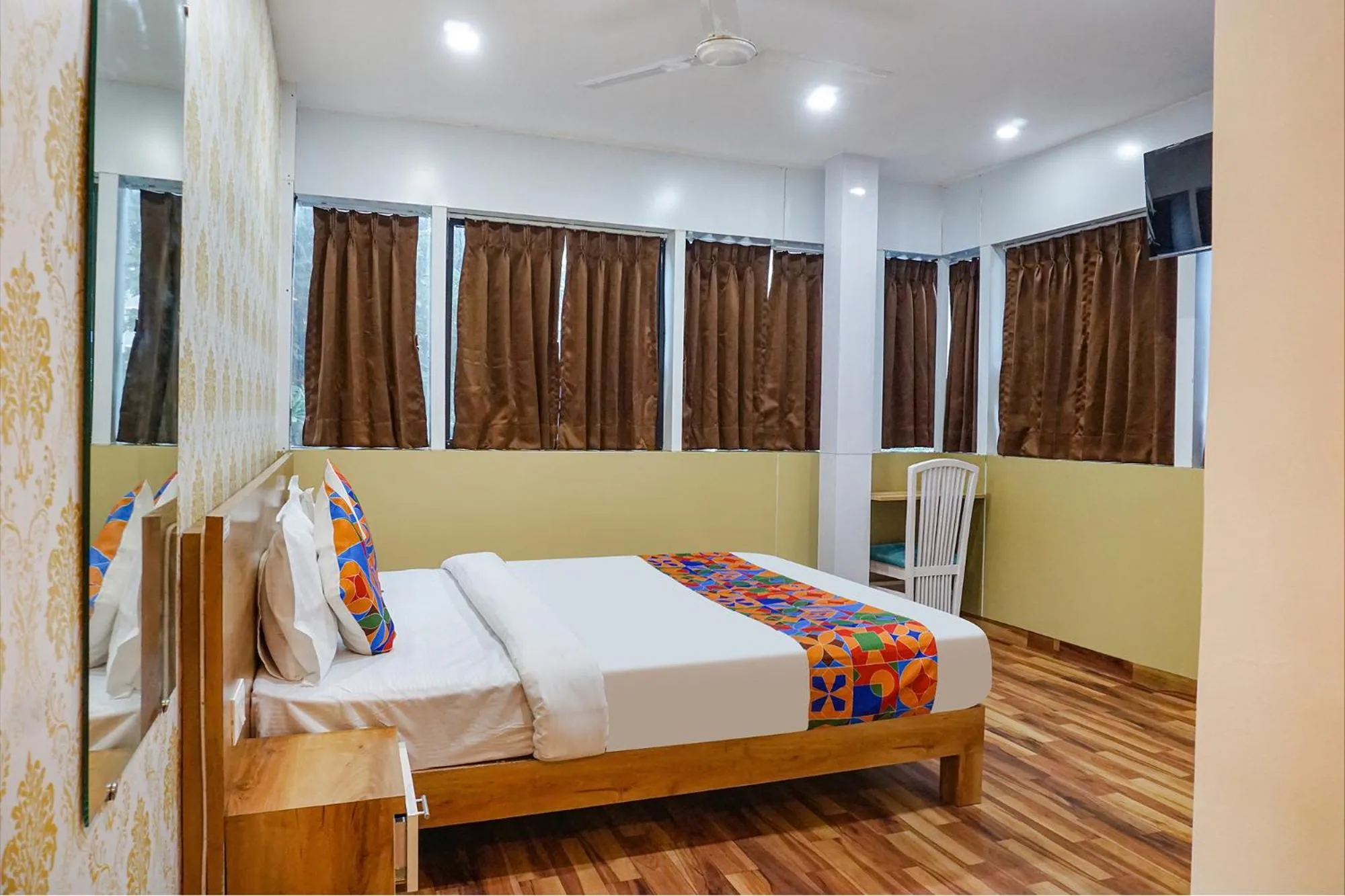 Bedroom, Bed in FabHotel Tan Square - Nr Eon IT Park