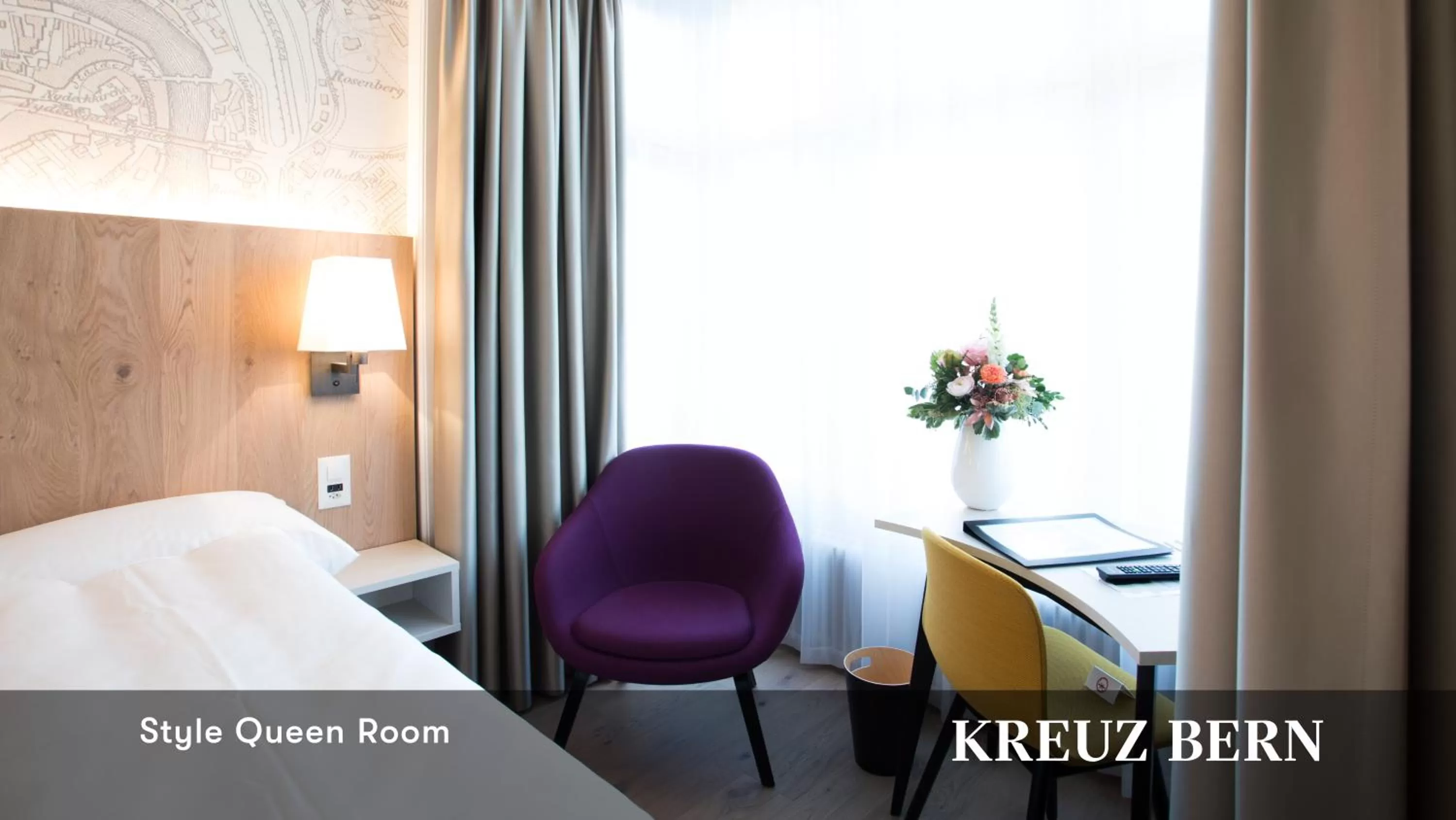Photo of the whole room, Bed in Kreuz Bern Modern City Hotel