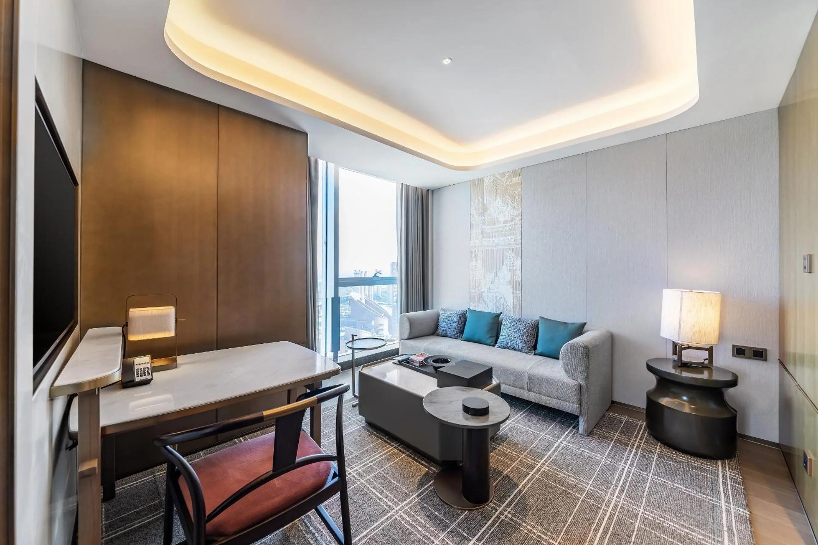 Photo of the whole room in HUALUXE Xi'an Chanba by IHG-西安浐灞华邑酒店-Near Xi'an International Convention Exhibition Center and Shopping mall and The Romantic show of Xi'an-Free Luggage Storage-English Service