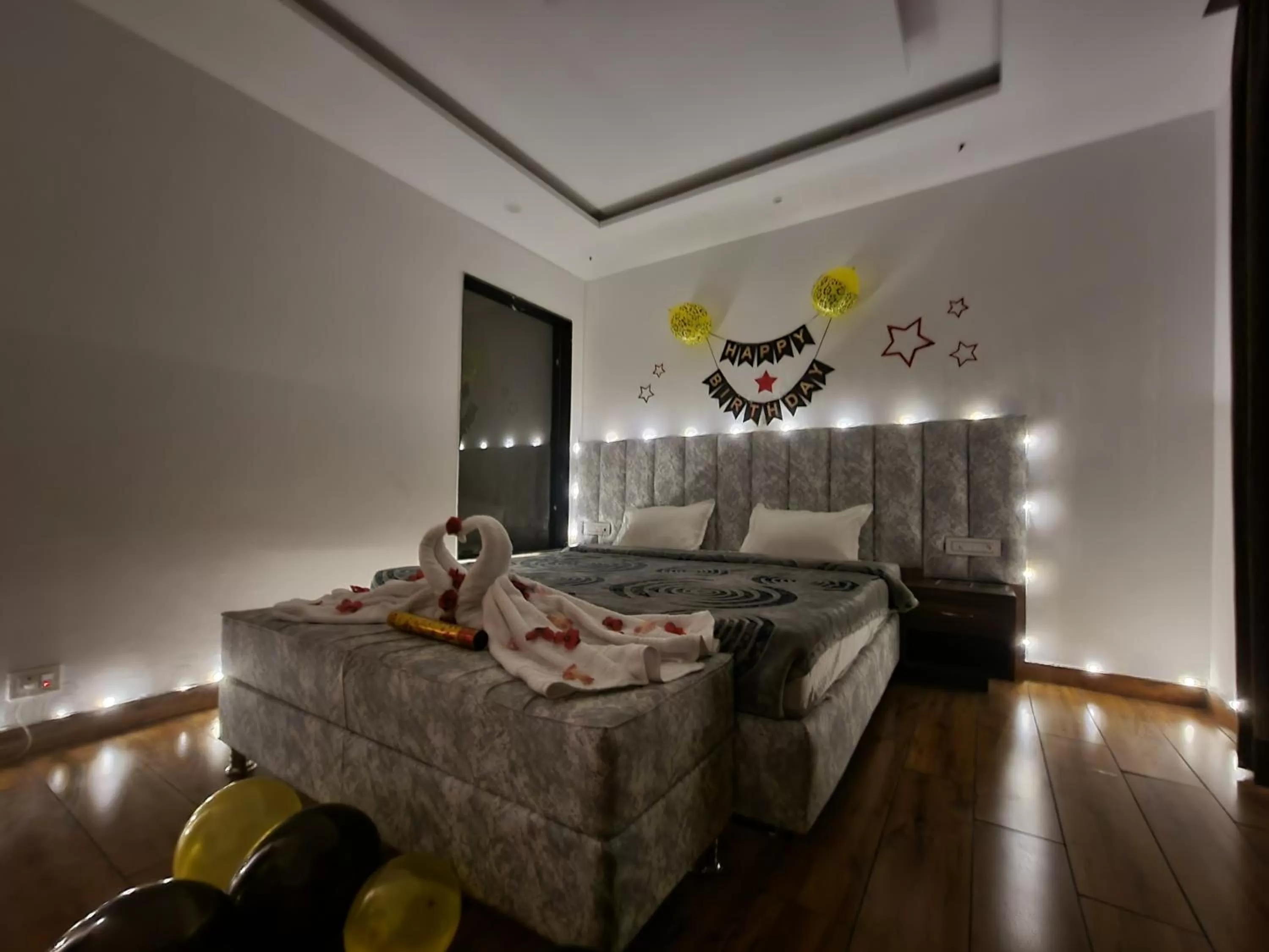 Decorative detail, Bed in Moon Glade By Stylia Hotels