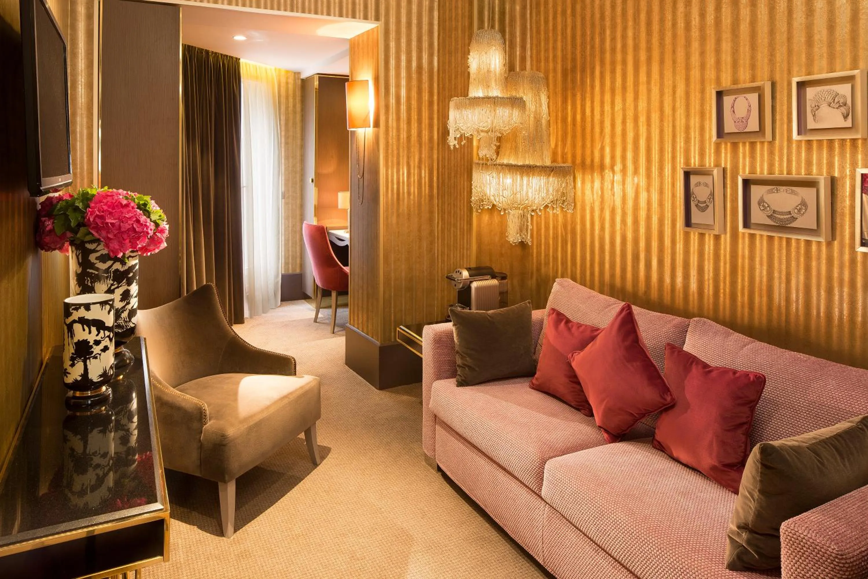 Seating area in Hôtel Baume