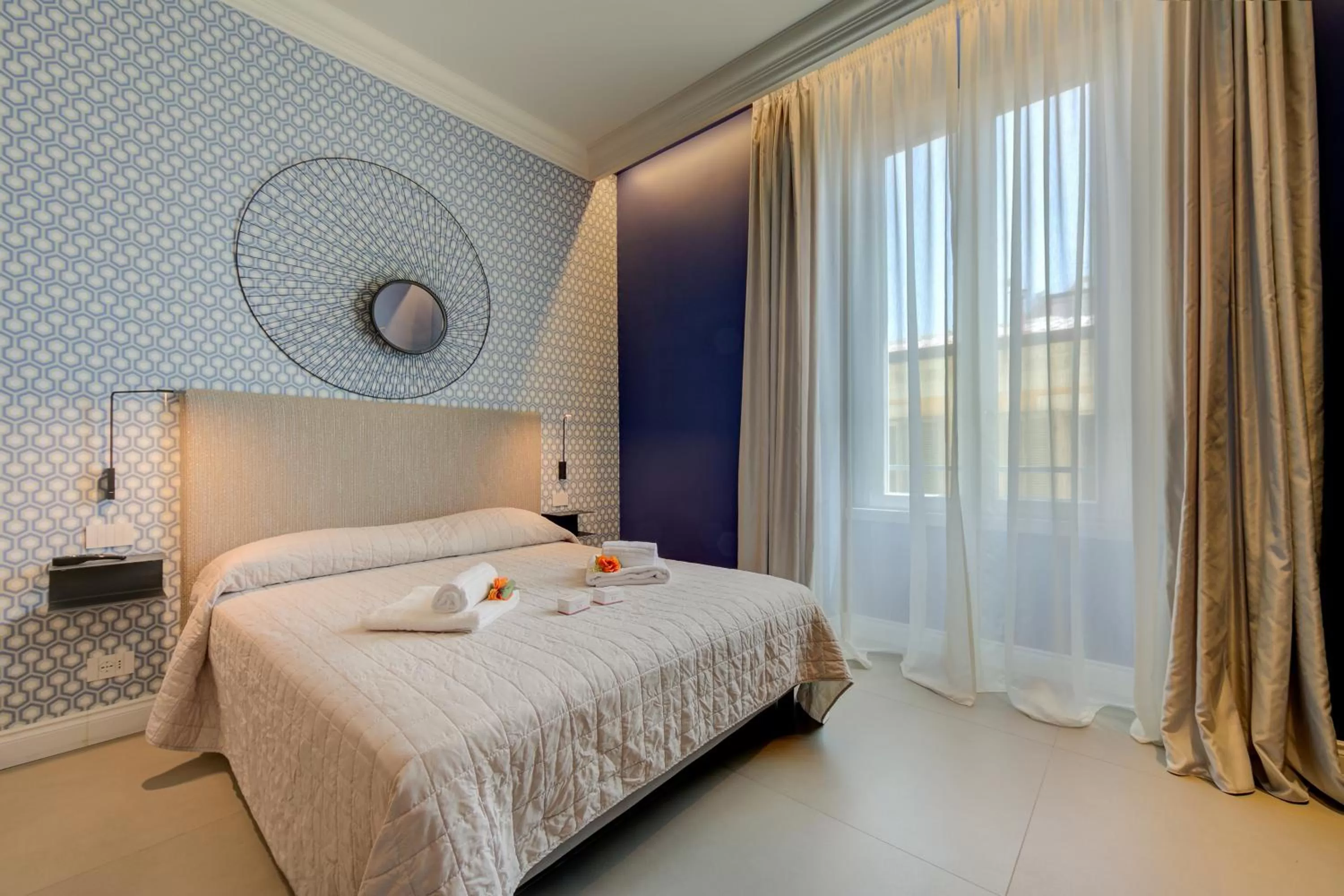 Bedroom, Bed in Boutique Central Apartments- Happy Rentals