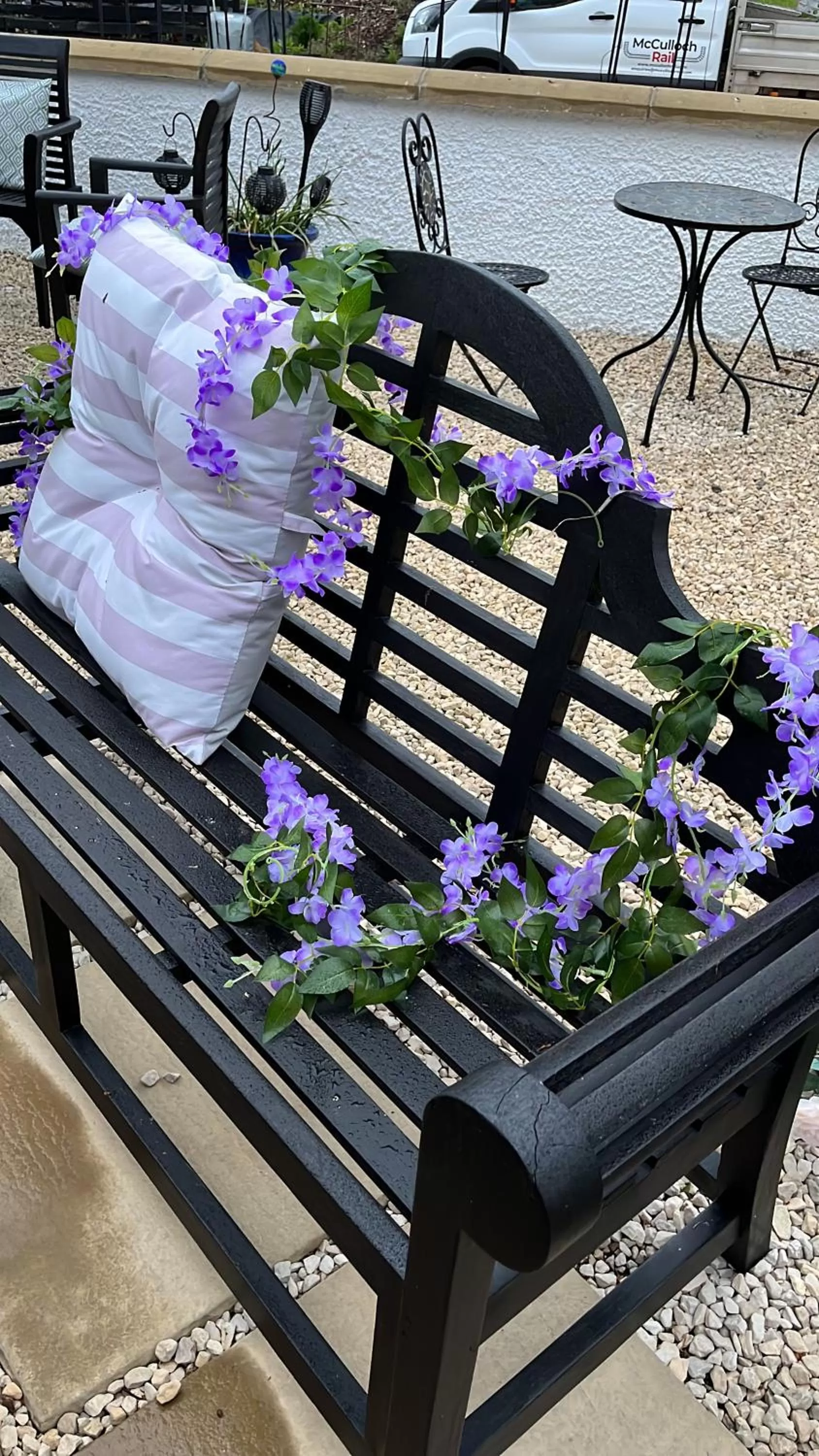 Garden view in Retreat at The Knowe Auchincruive Estate