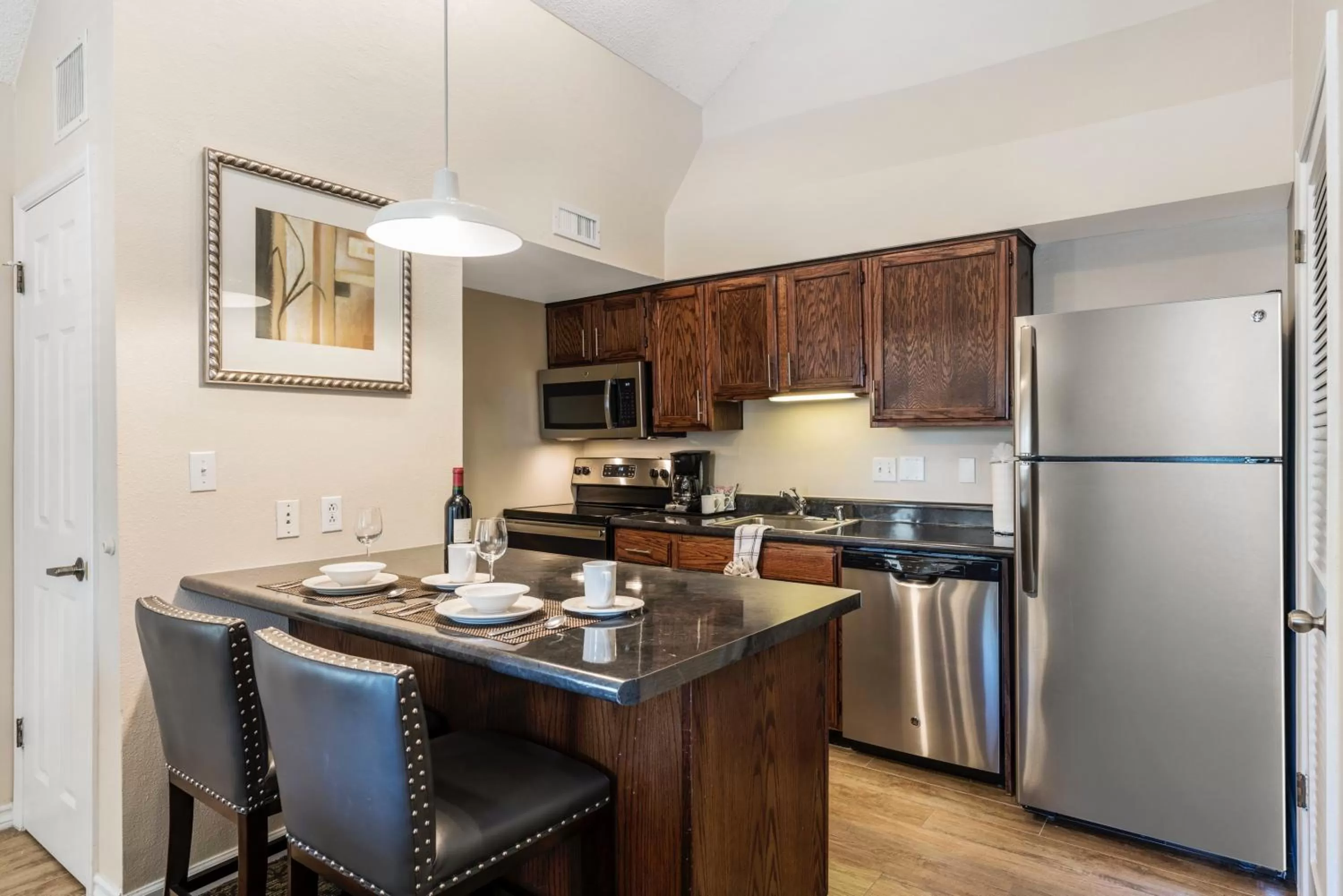 Kitchen or kitchenette in Chase Suite El Paso