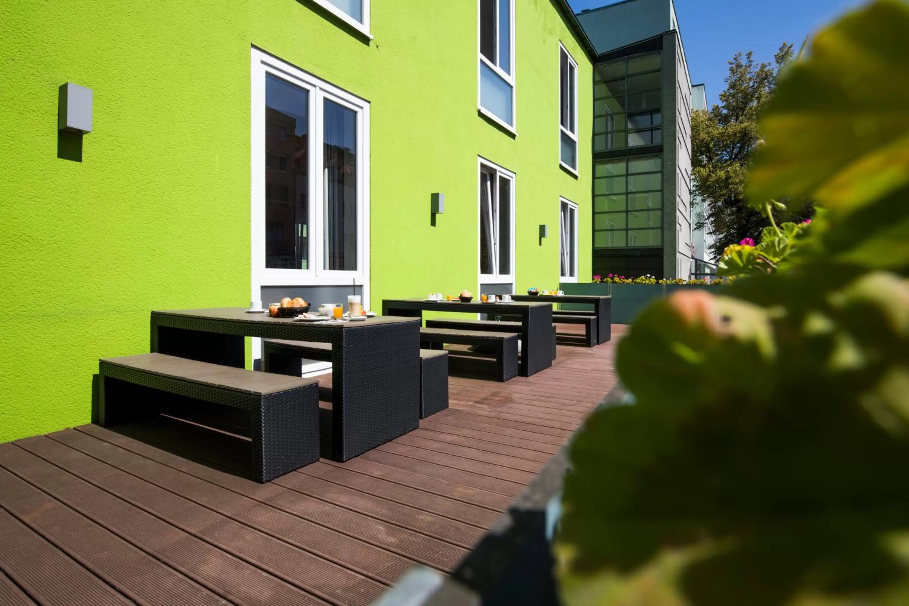 Balcony/Terrace in RiKu HOTEL Neu-Ulm