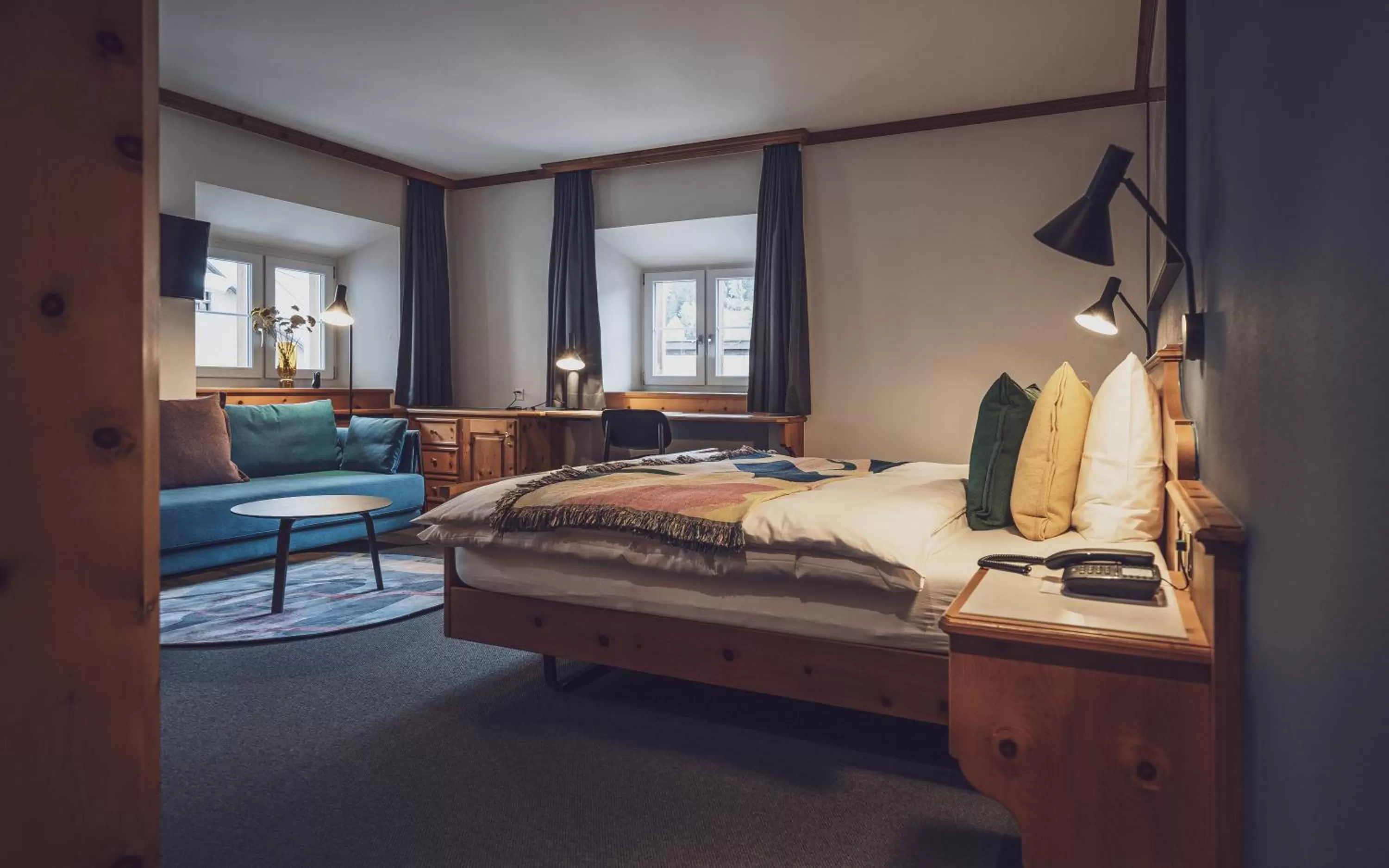 Photo of the whole room, Bed in Hotel Davoserhof by Mountain Hotels