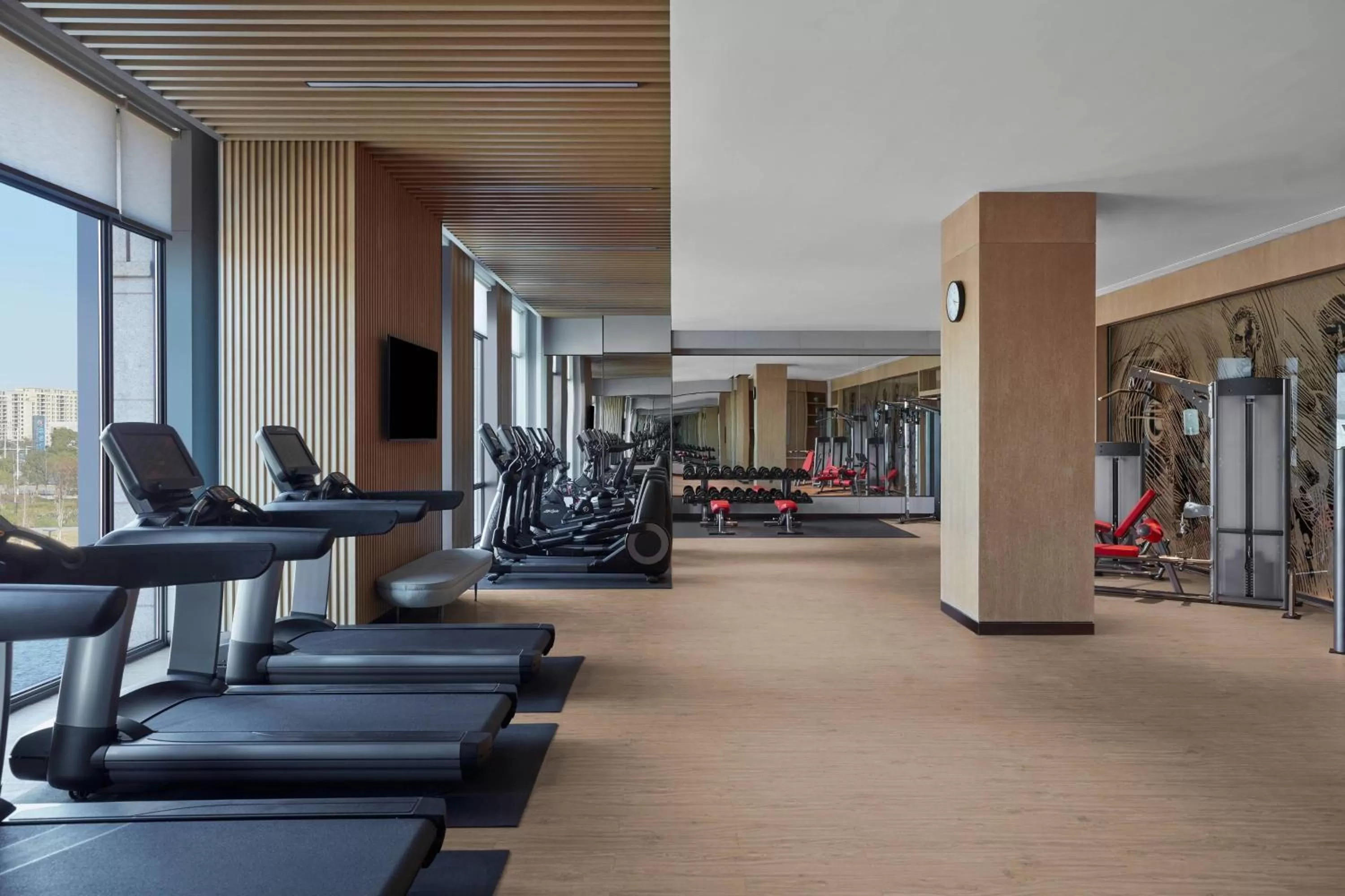 Fitness centre/facilities in Wenzhou Airport Marriott Hotel