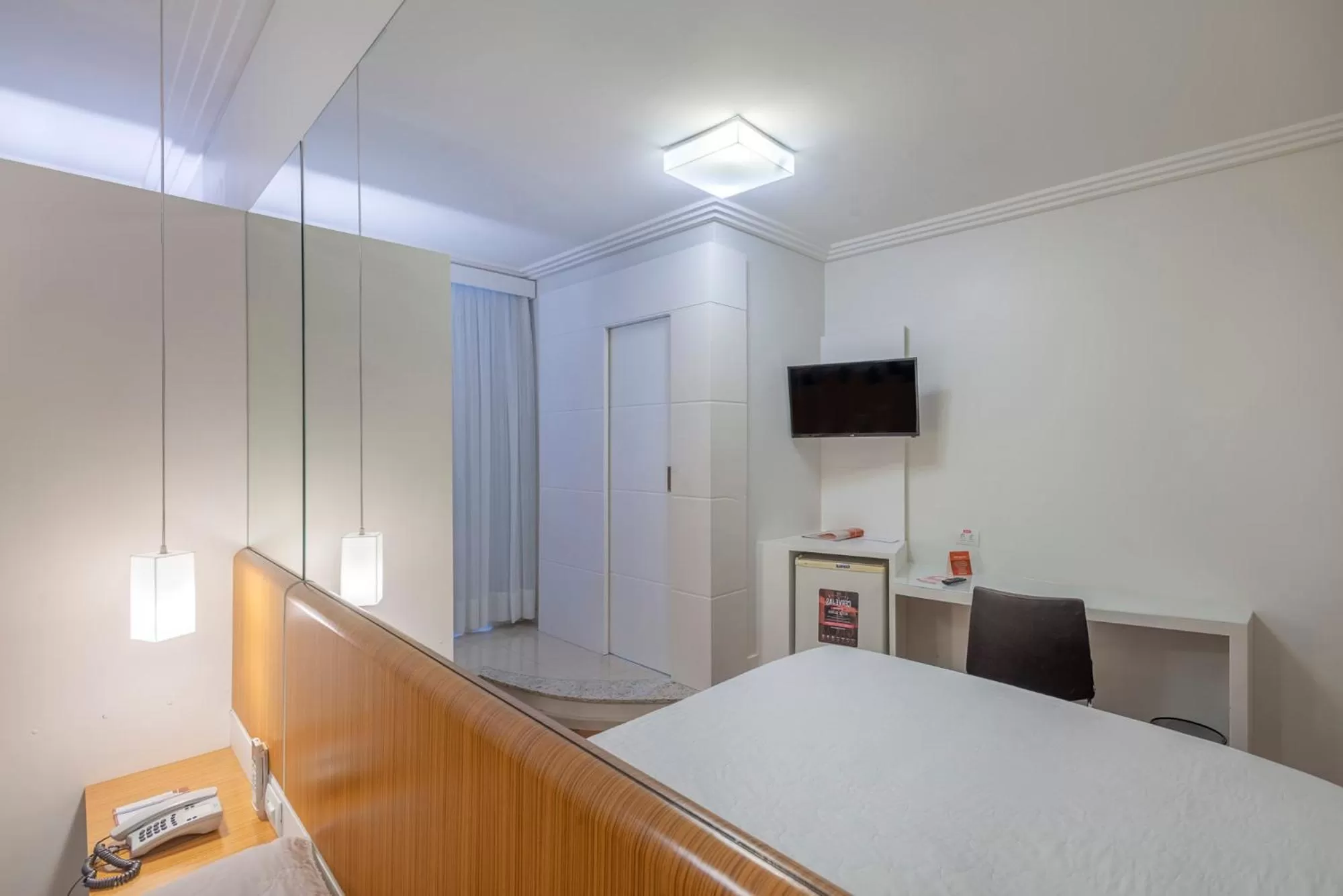 Bed in Hotel Glória Blumenau