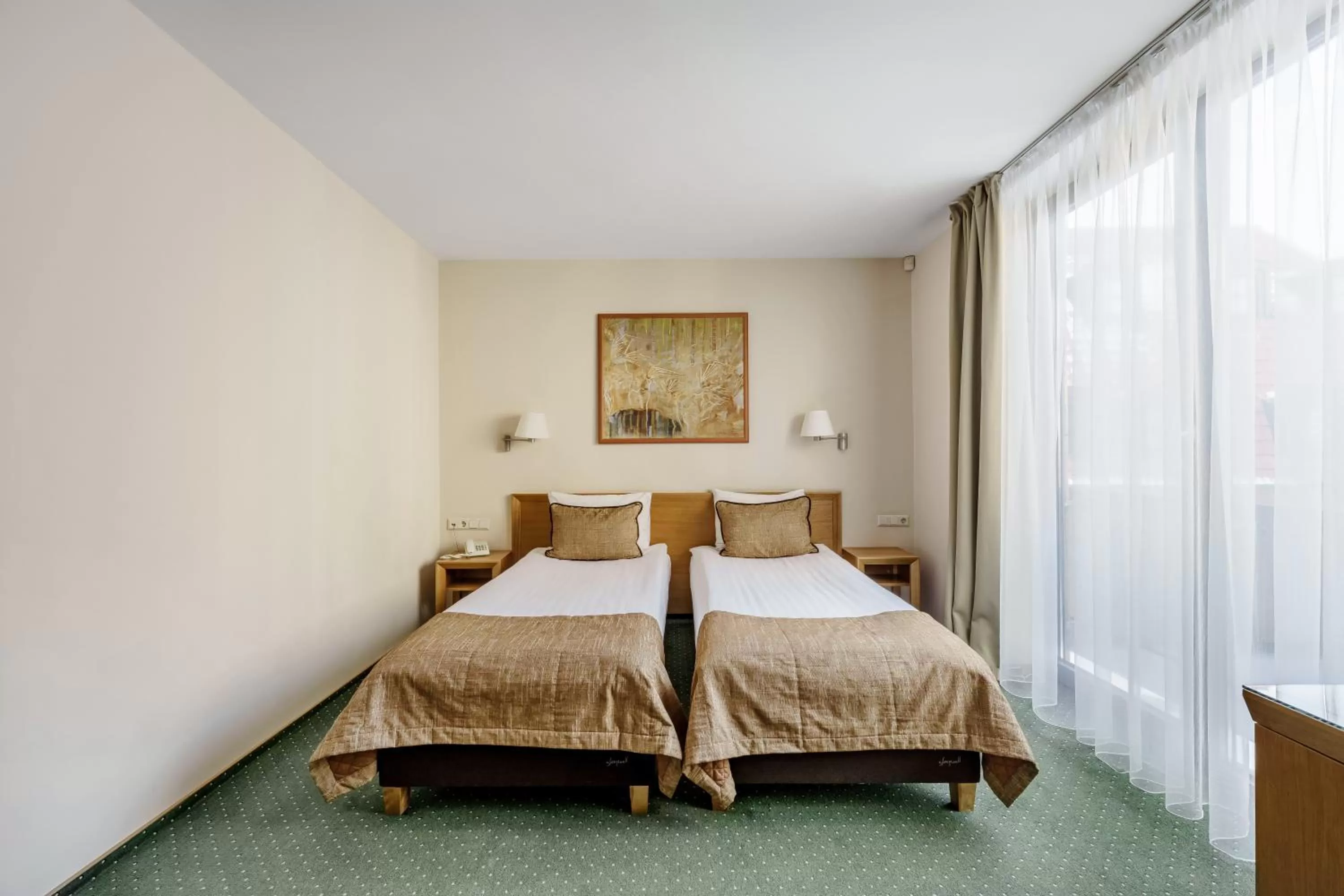 Bed in Euterpe Hotel