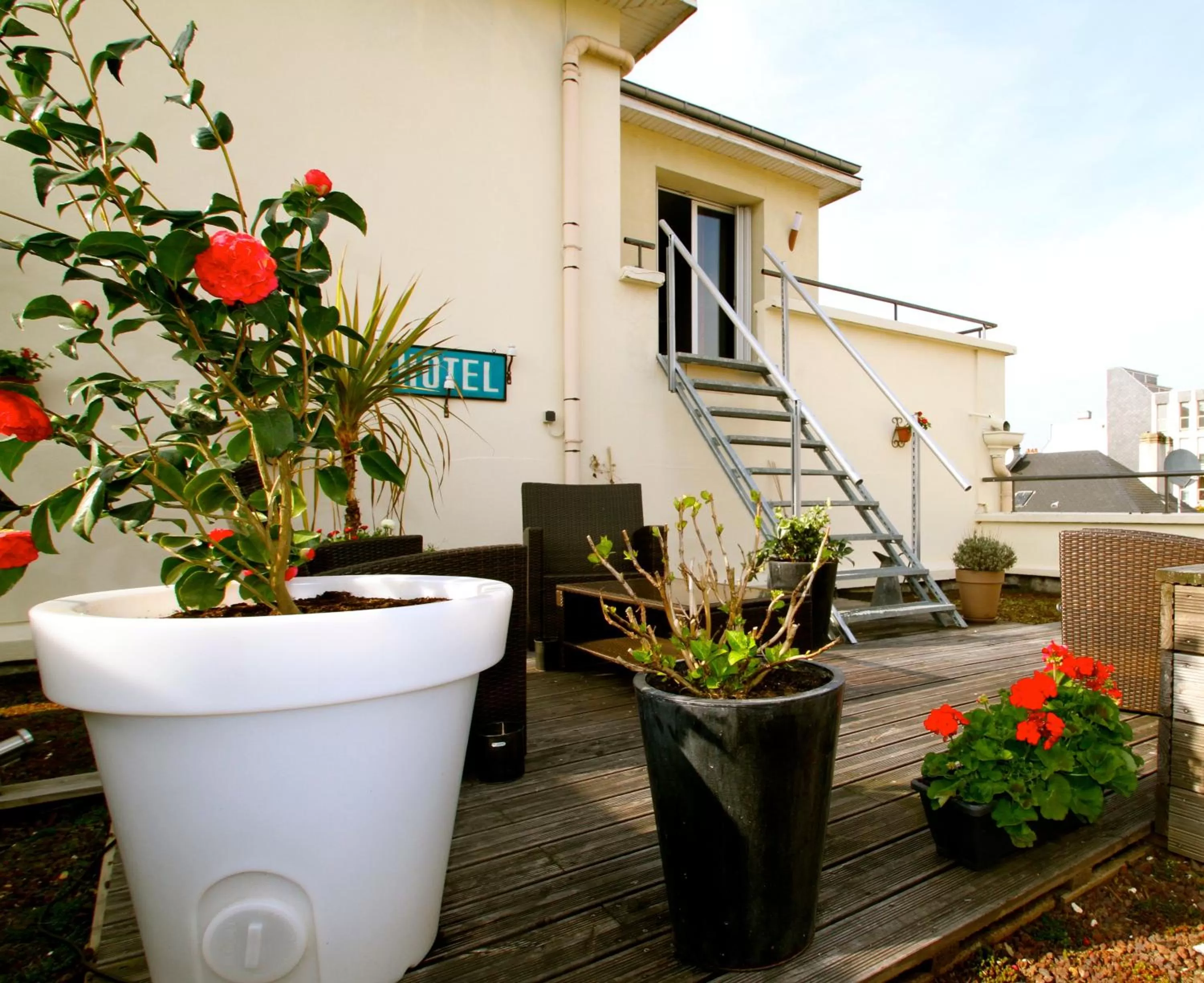 Balcony/Terrace in Urban Style hotel de l'Europe