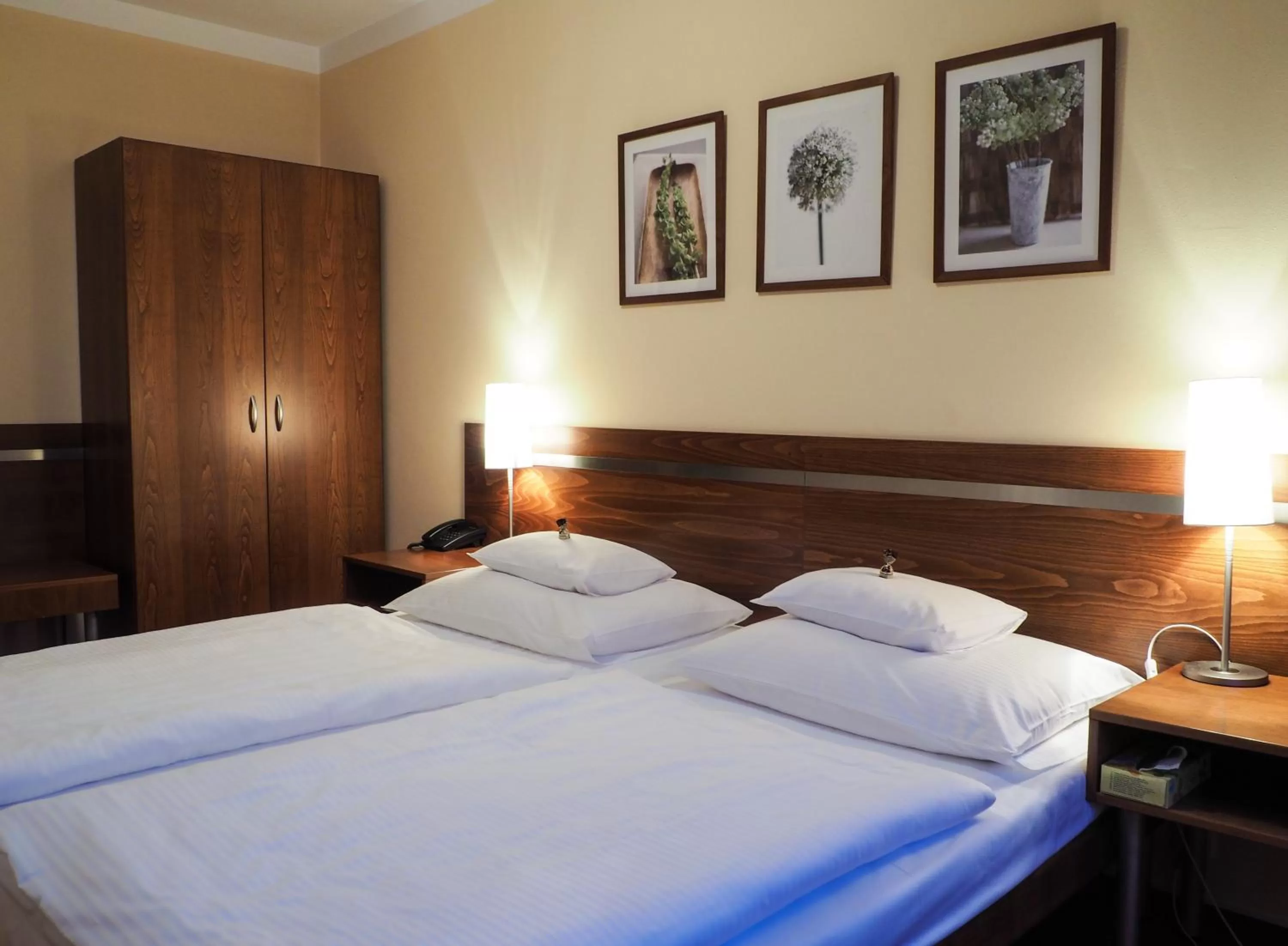 Bed in Hotel Cvilín