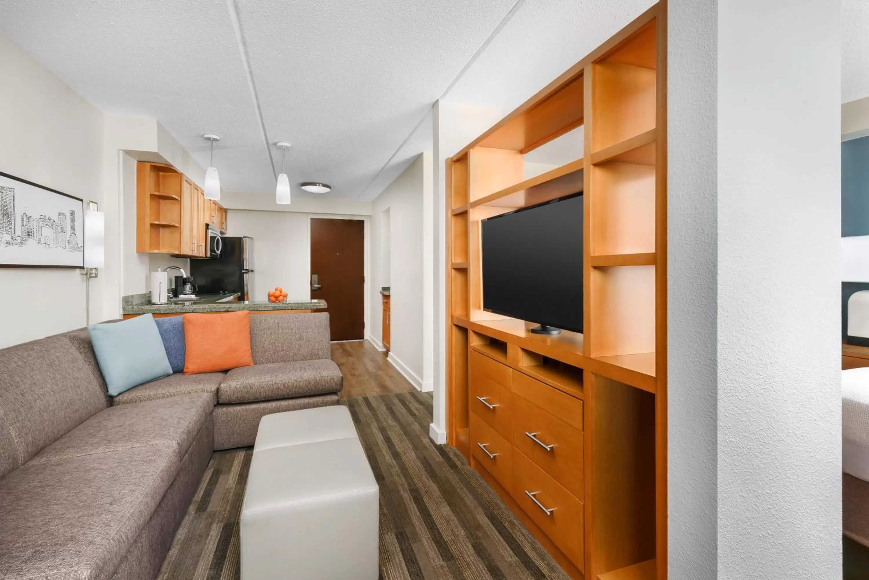 Living room in Hyatt House Fort Lauderdale Airport/Cruise Port