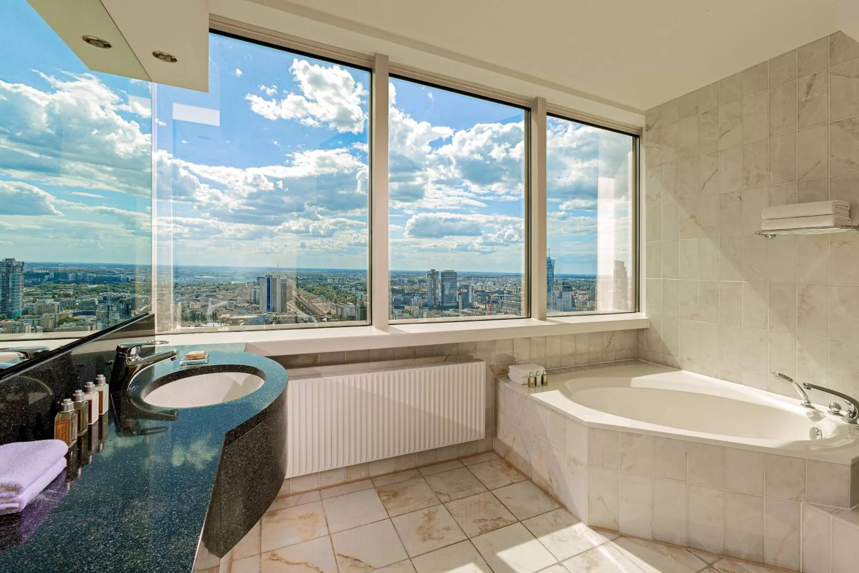 Bathroom in Warsaw Marriott Hotel