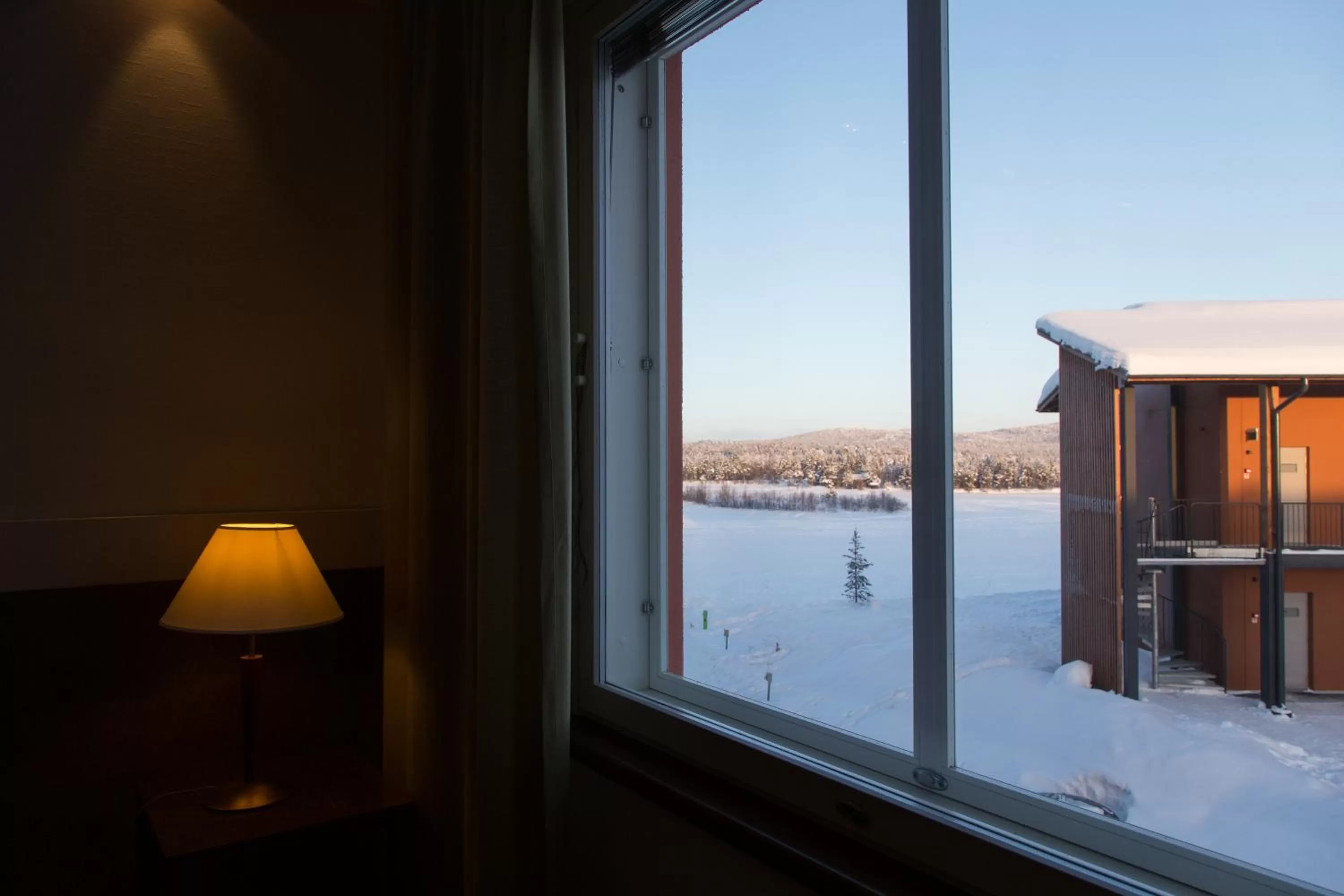 Natural landscape in Hotel Inari