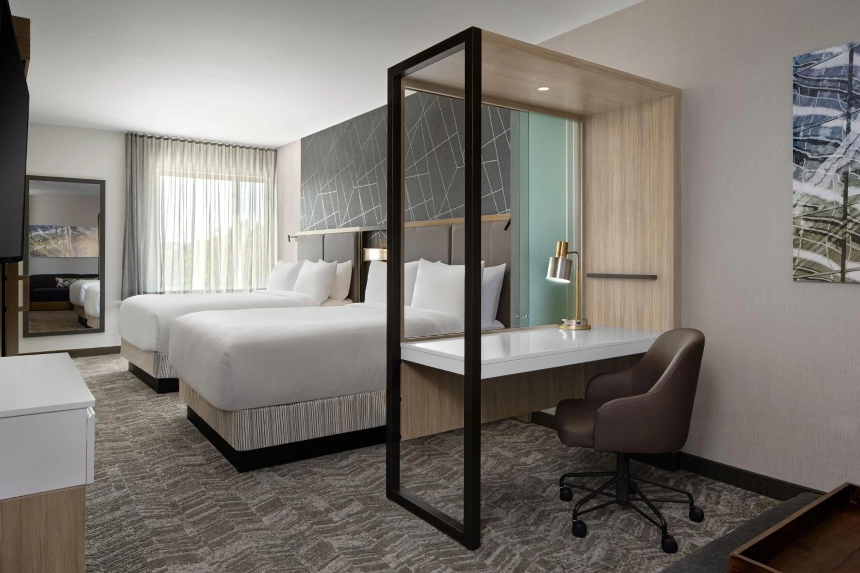 Bedroom, Bed in SpringHill Suites by Marriott Kalamazoo Portage