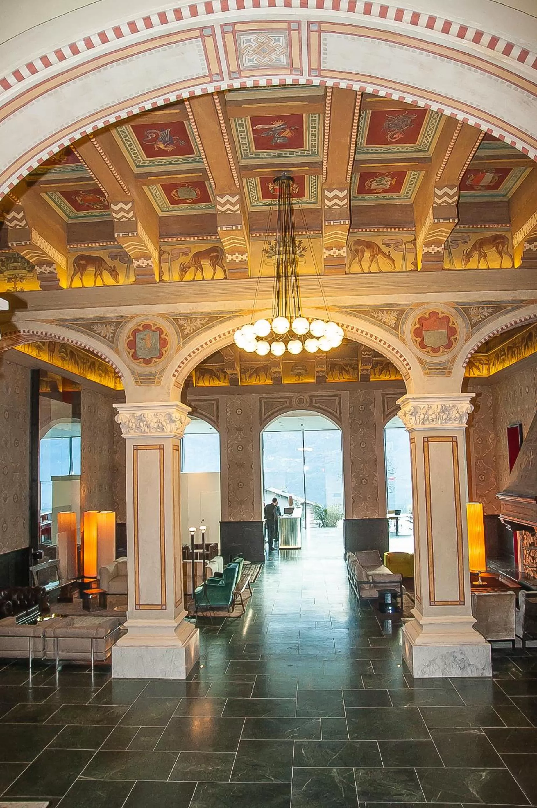 Lobby or reception in Grand Hotel Billia