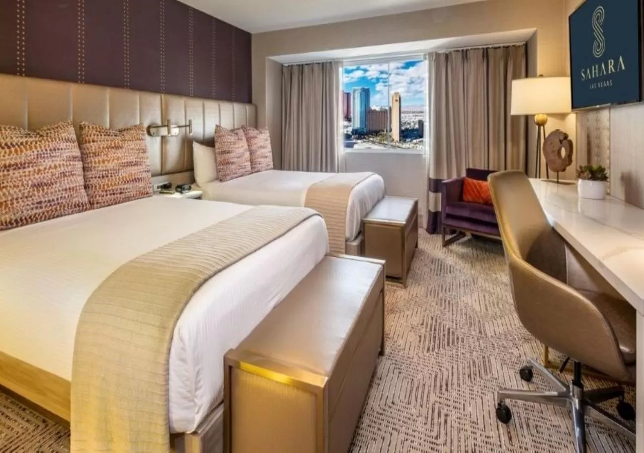 Bedroom, Bed in SAHARA Las Vegas