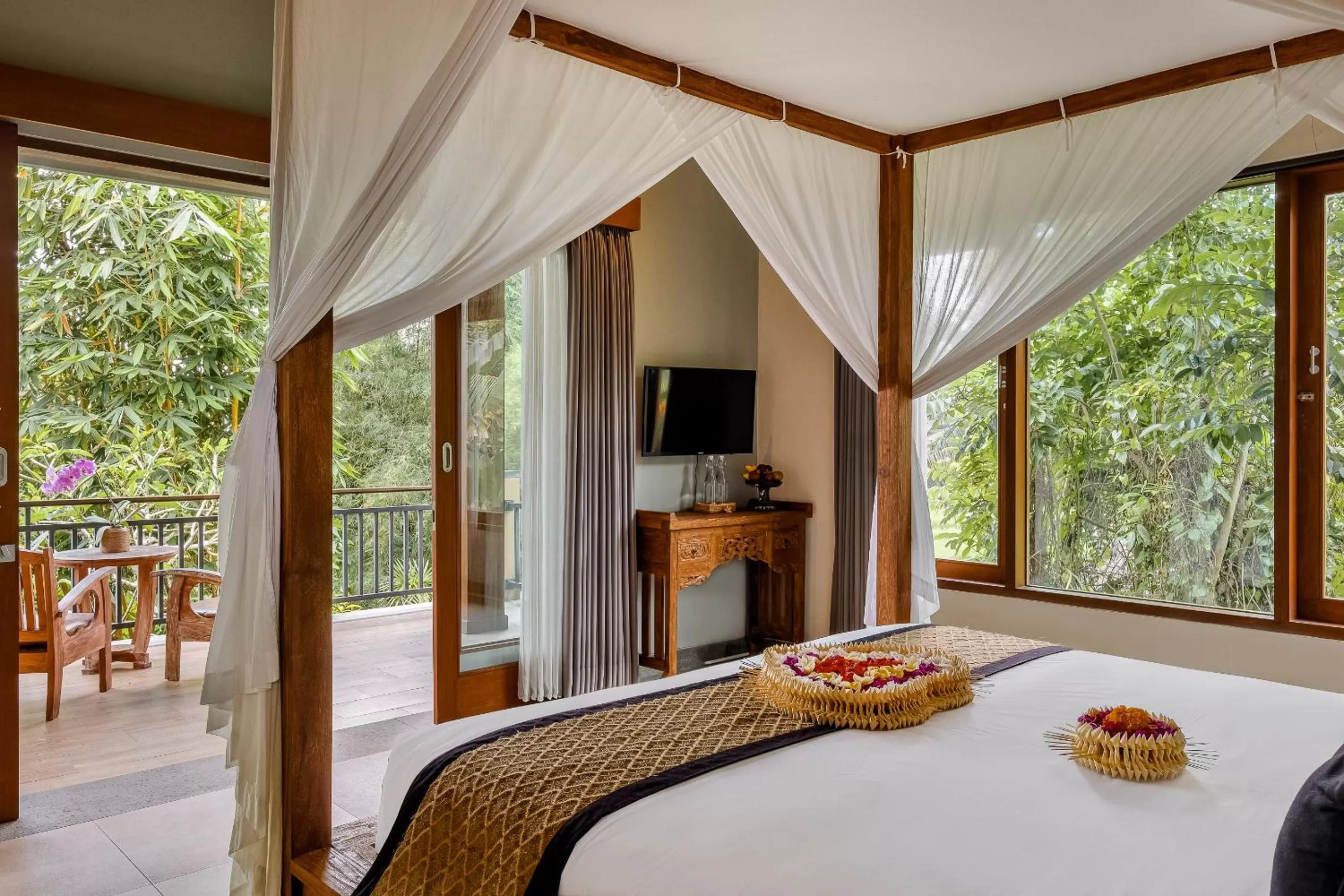 Garden, Bed in Kubu Rama Ubud Cottage