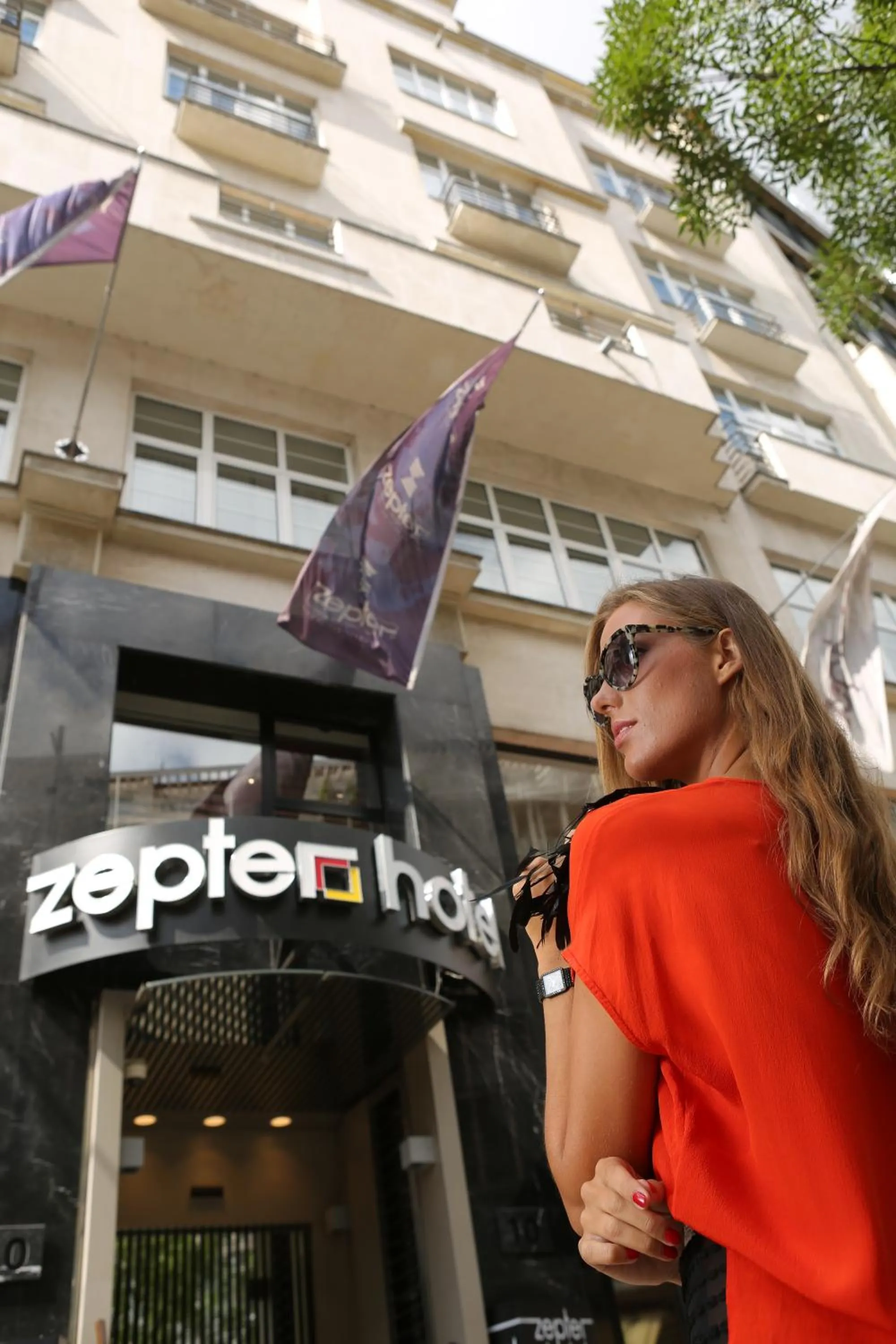 Facade/entrance in Zepter Hotel Belgrade, member of Zepter Hotels