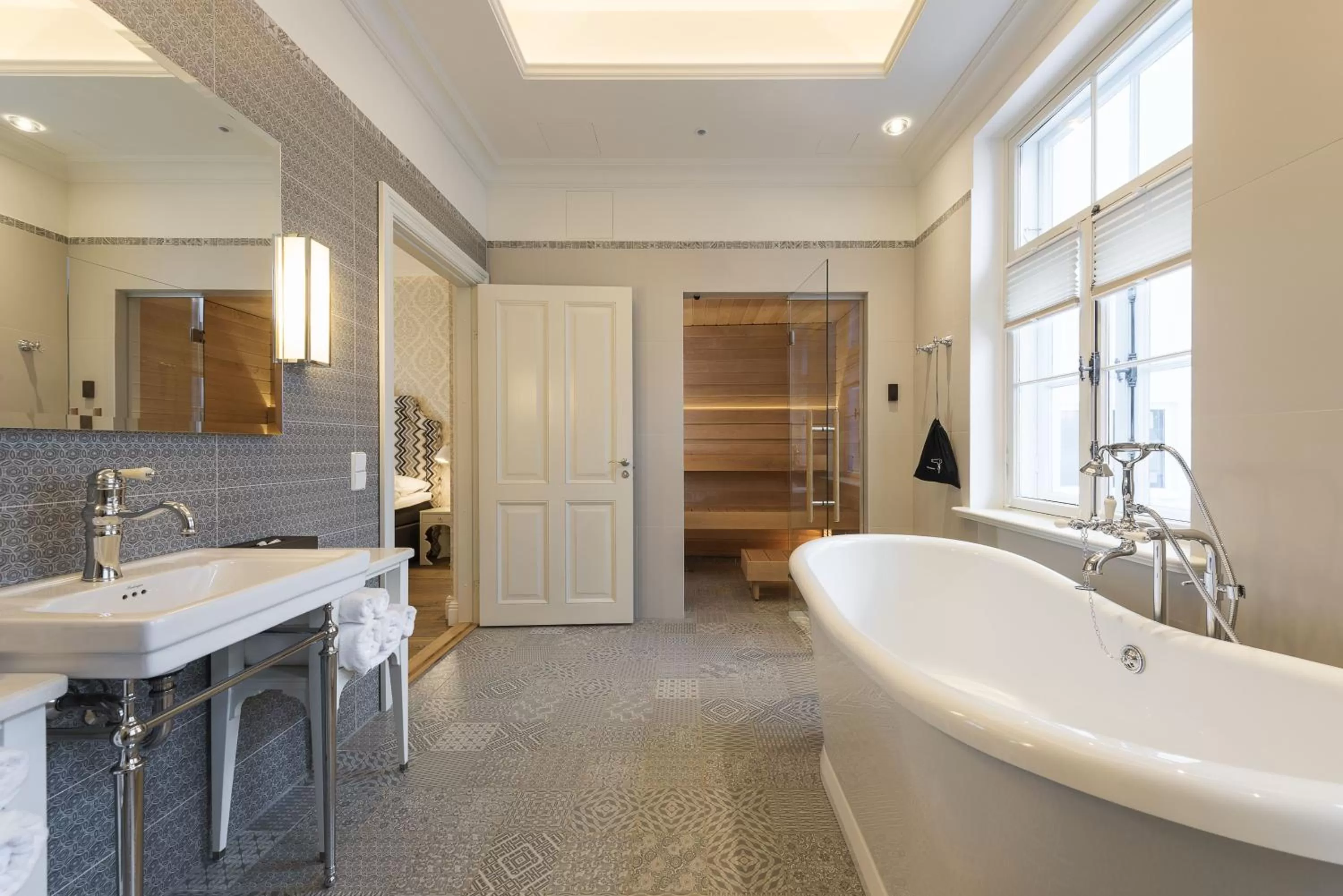 Bathroom in Lydia Hotel