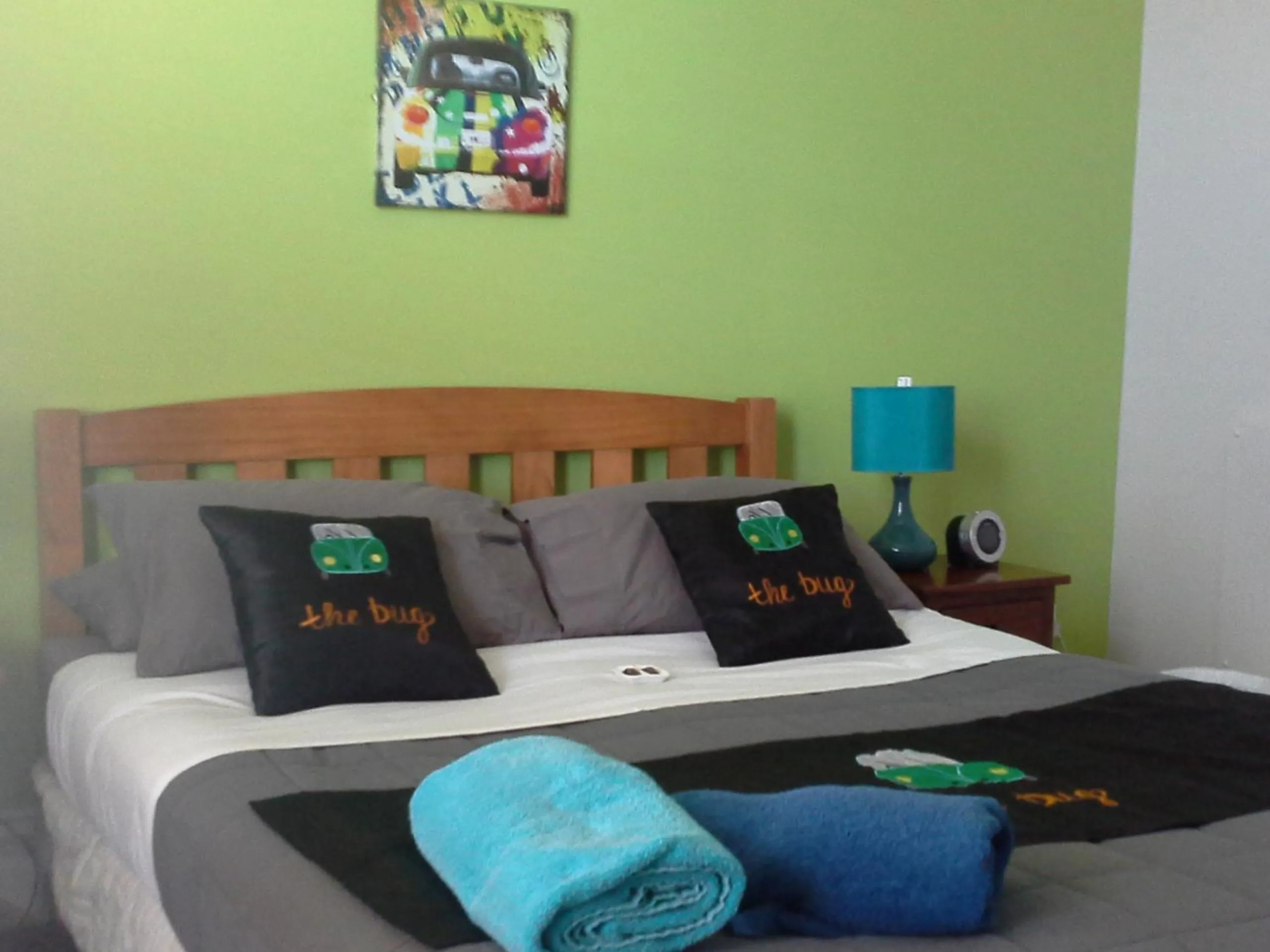 Decorative detail, Bed in The Bug Backpackers