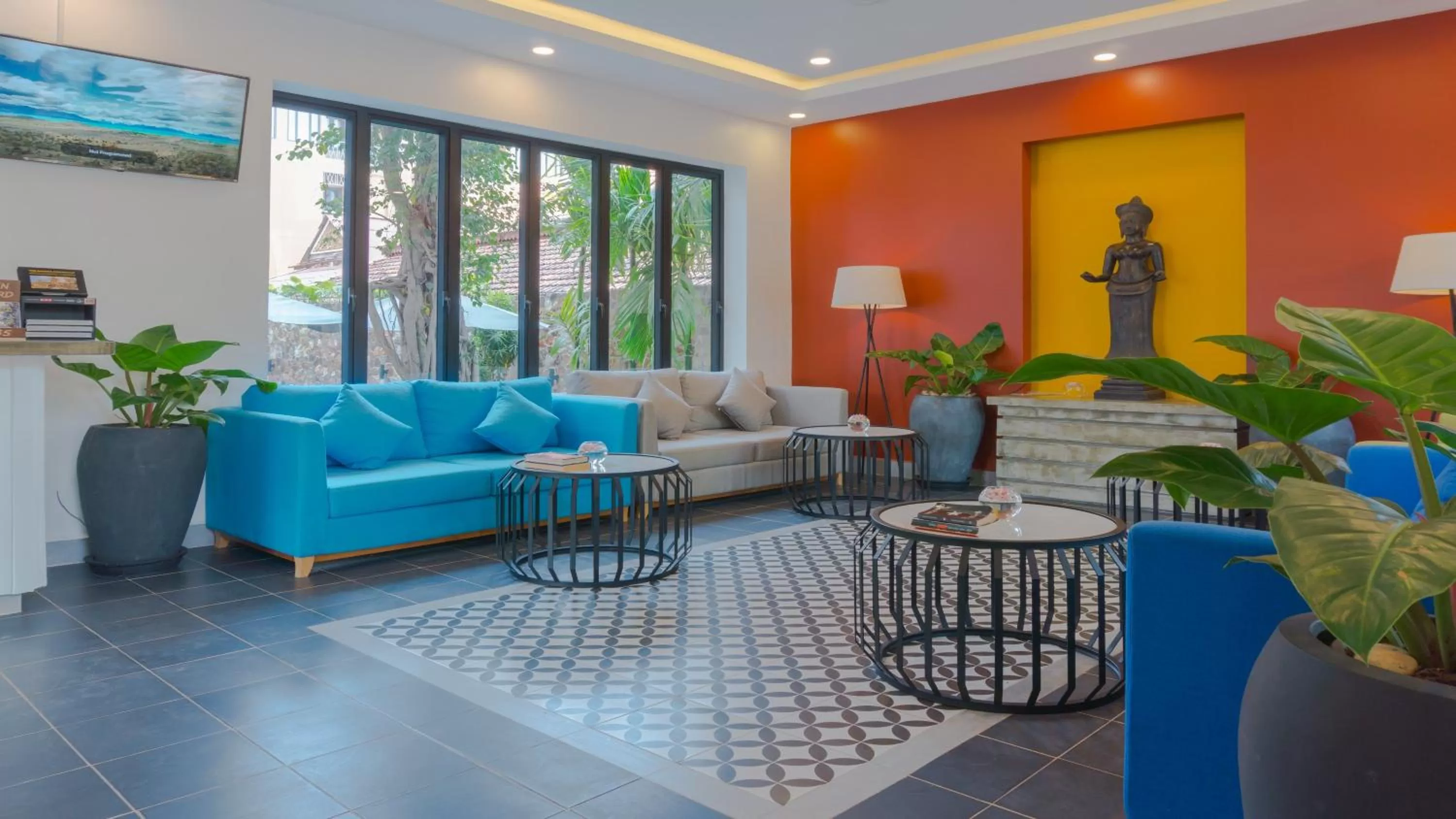 Lobby or reception in Angkor Aurora