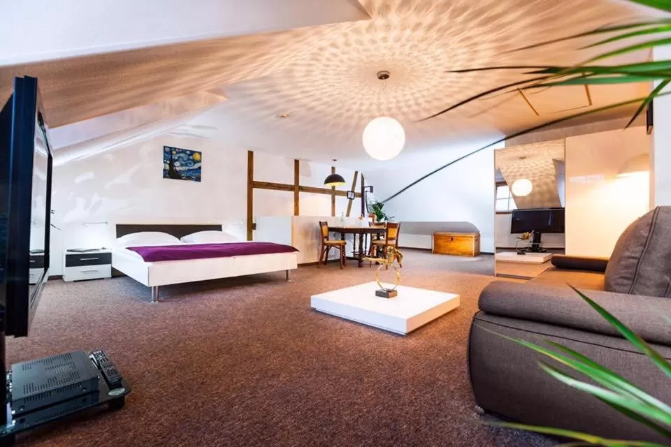 Bed in Hotel Haus im Sack