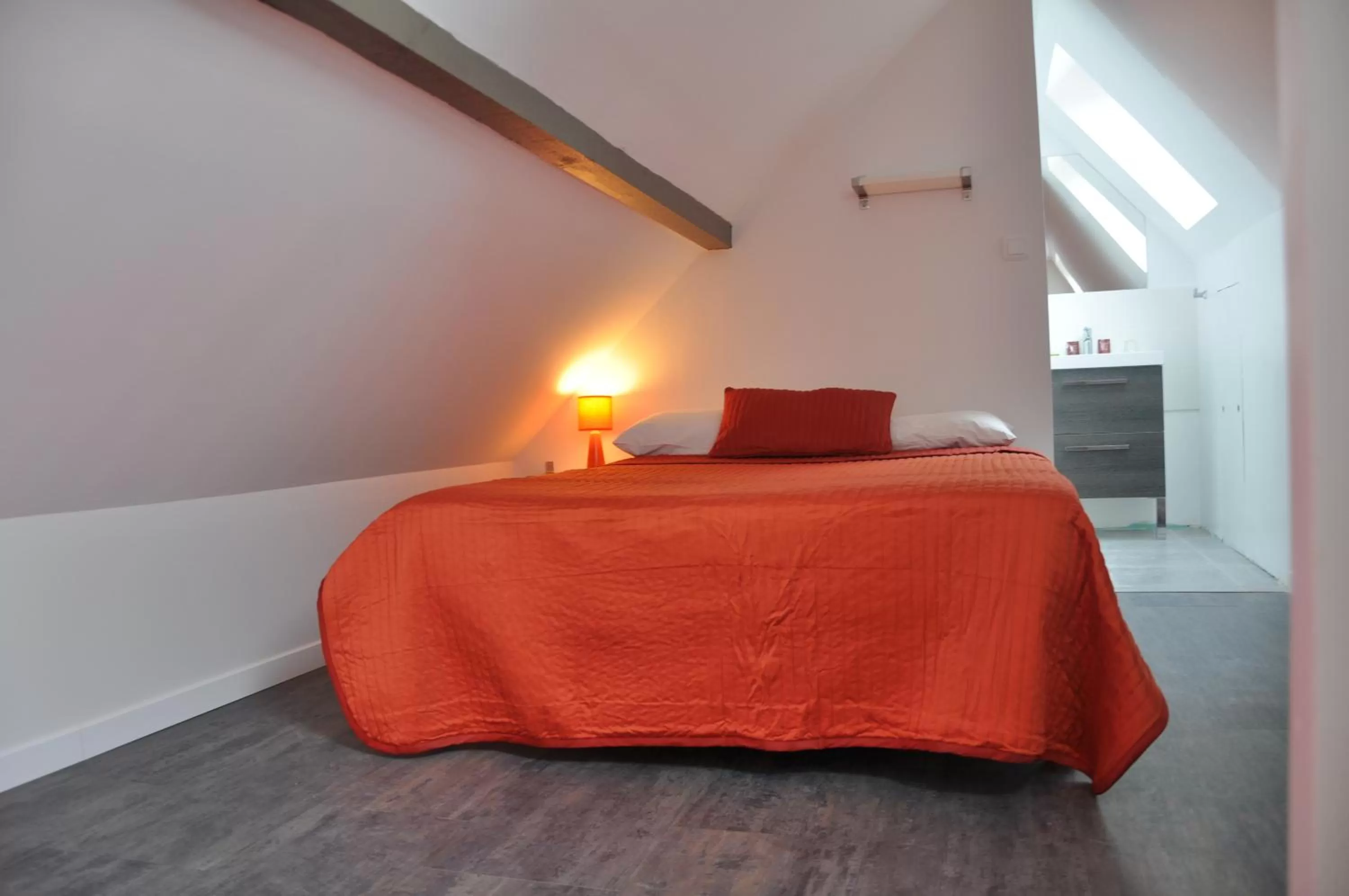 Bedroom, Bed in Appart'Hotel Saint-Michel