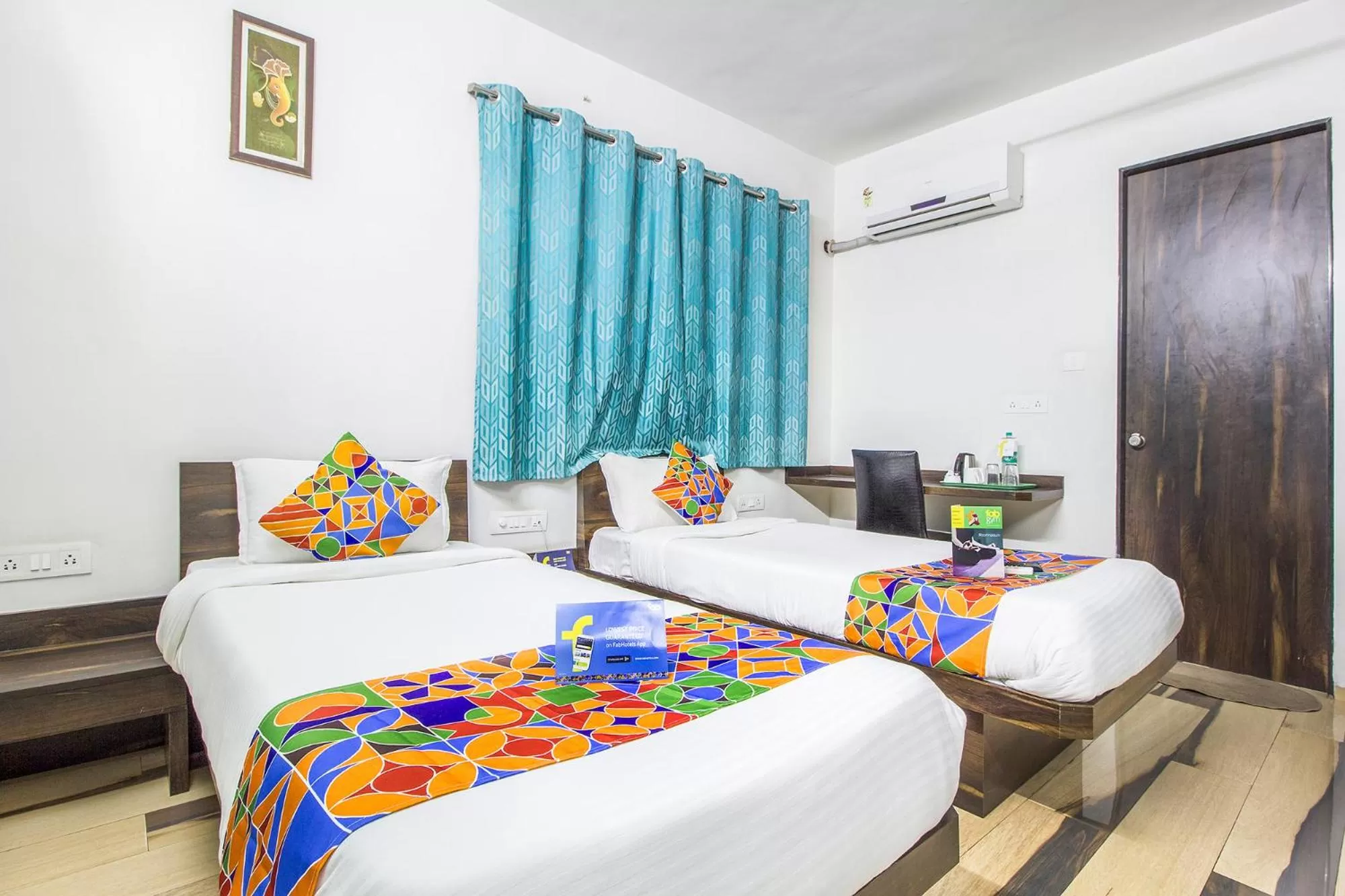 Bedroom, Bed in FabHotel Pruthamesh Pride