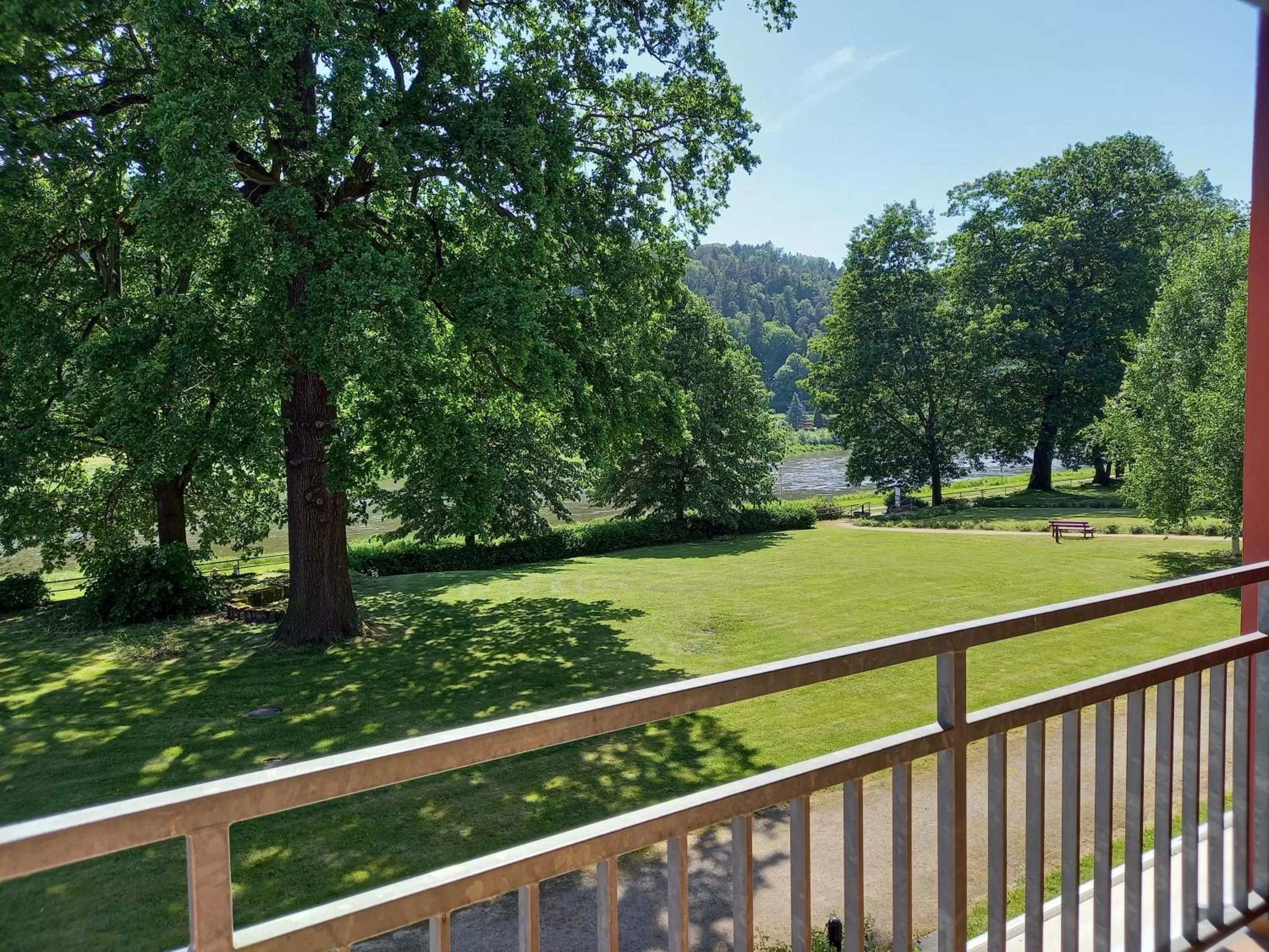 View (from property/room) in Parkhotel Bad Schandau mit SPA