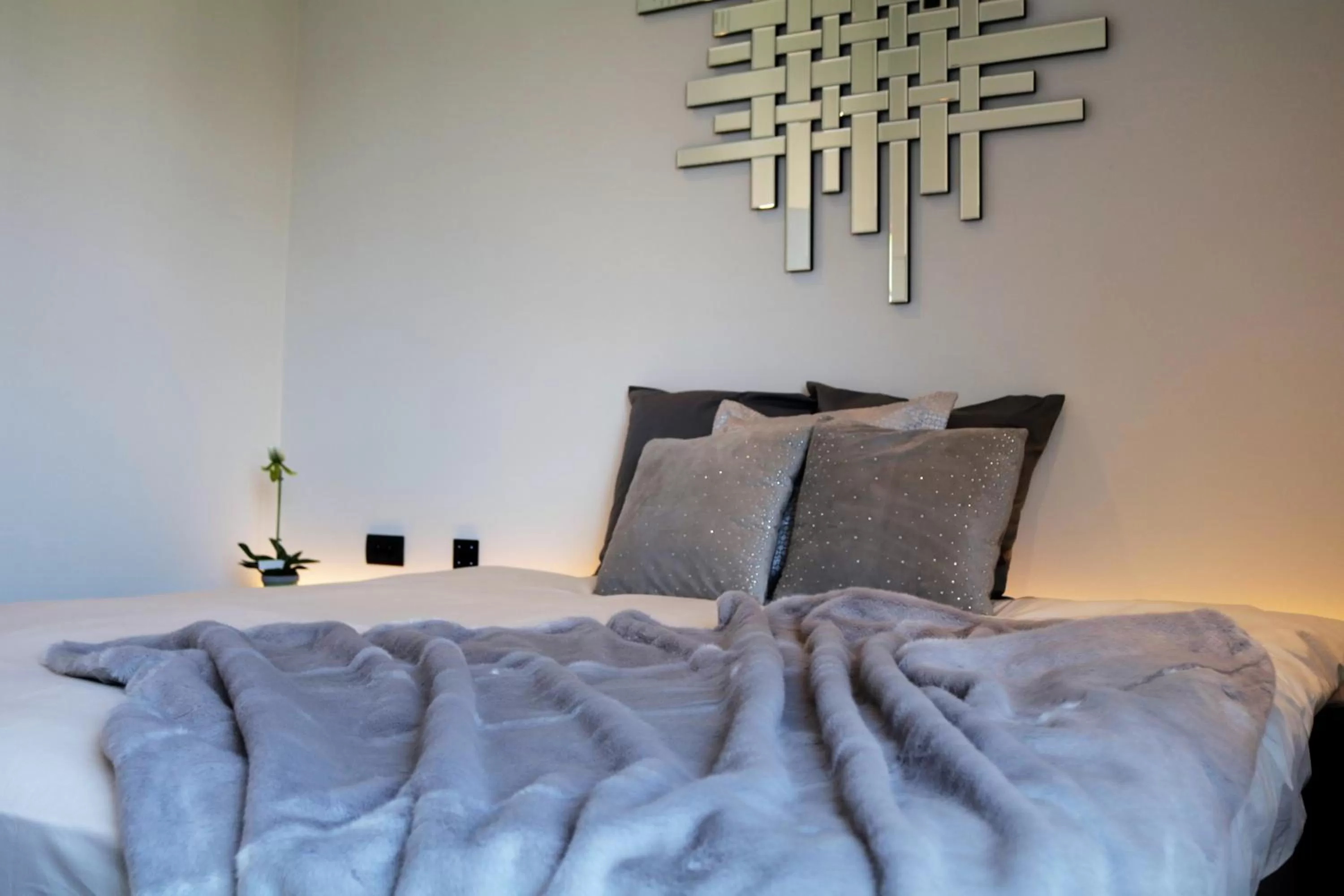 Decorative detail, Bed in B&B For 2-Wellness For 2